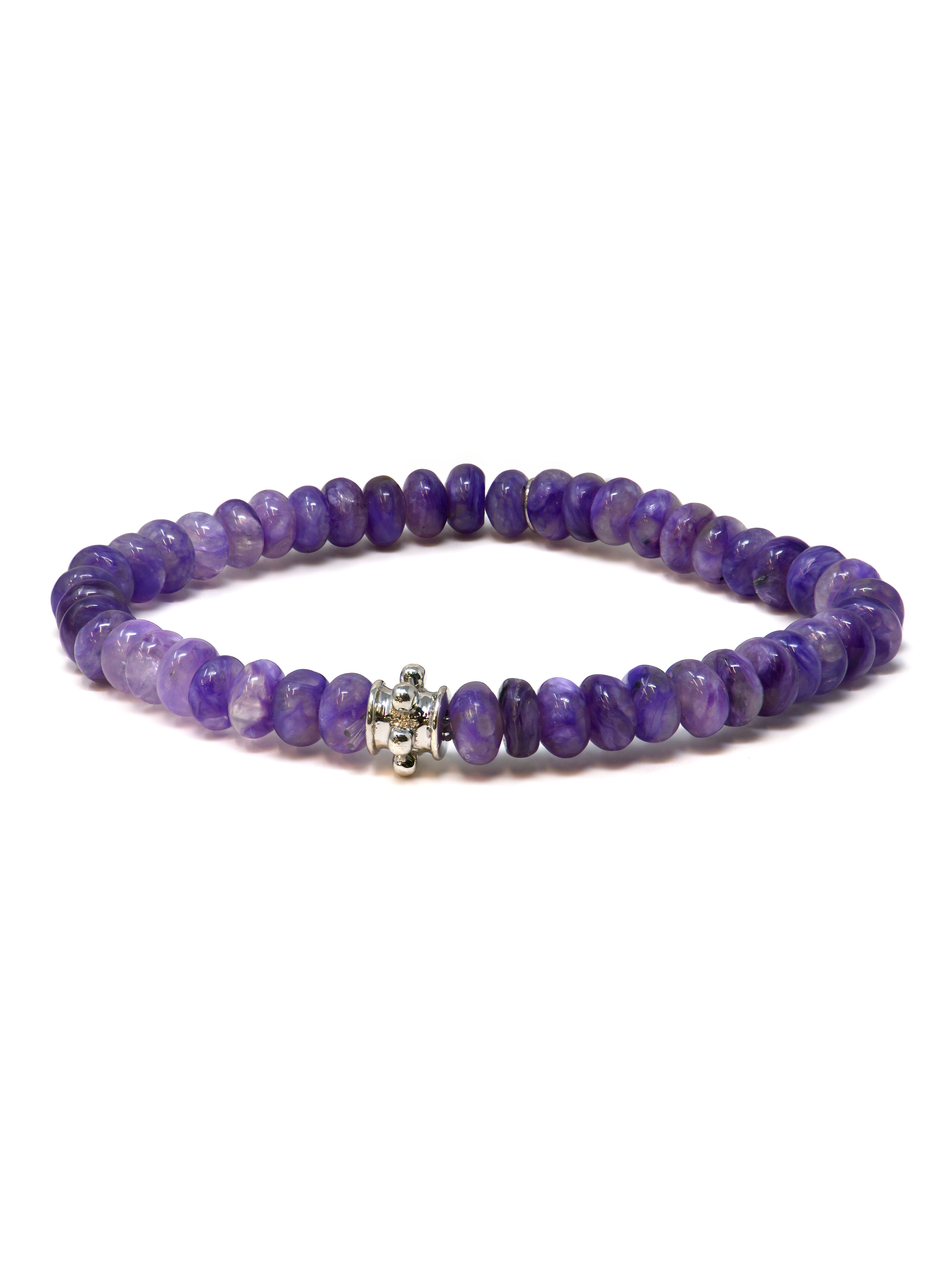 Bracelet Bohème Rondelle Hackmanite