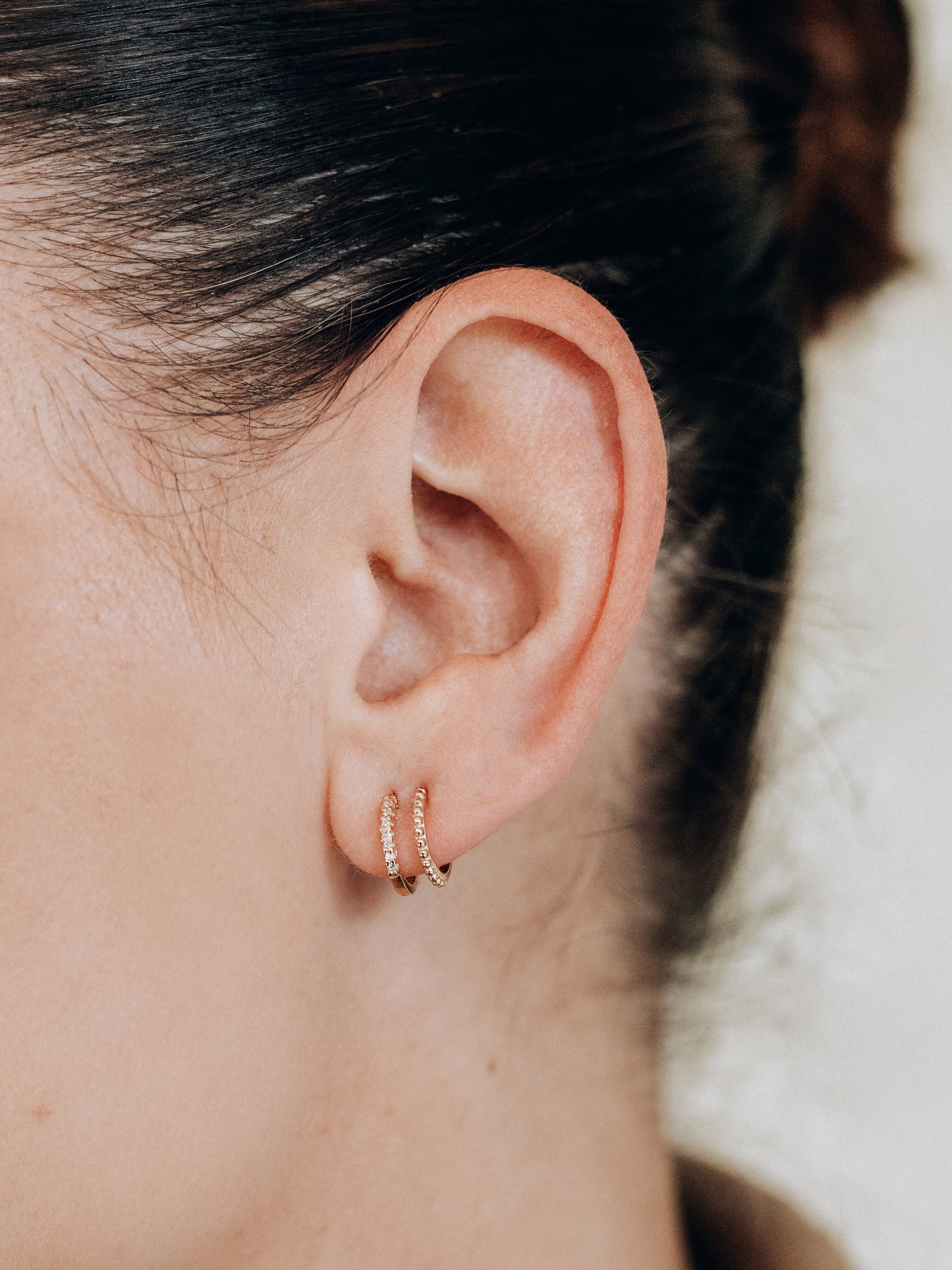 Boucles D'oreilles Anzie X Mel Soldera Double Rangée Dew Drop