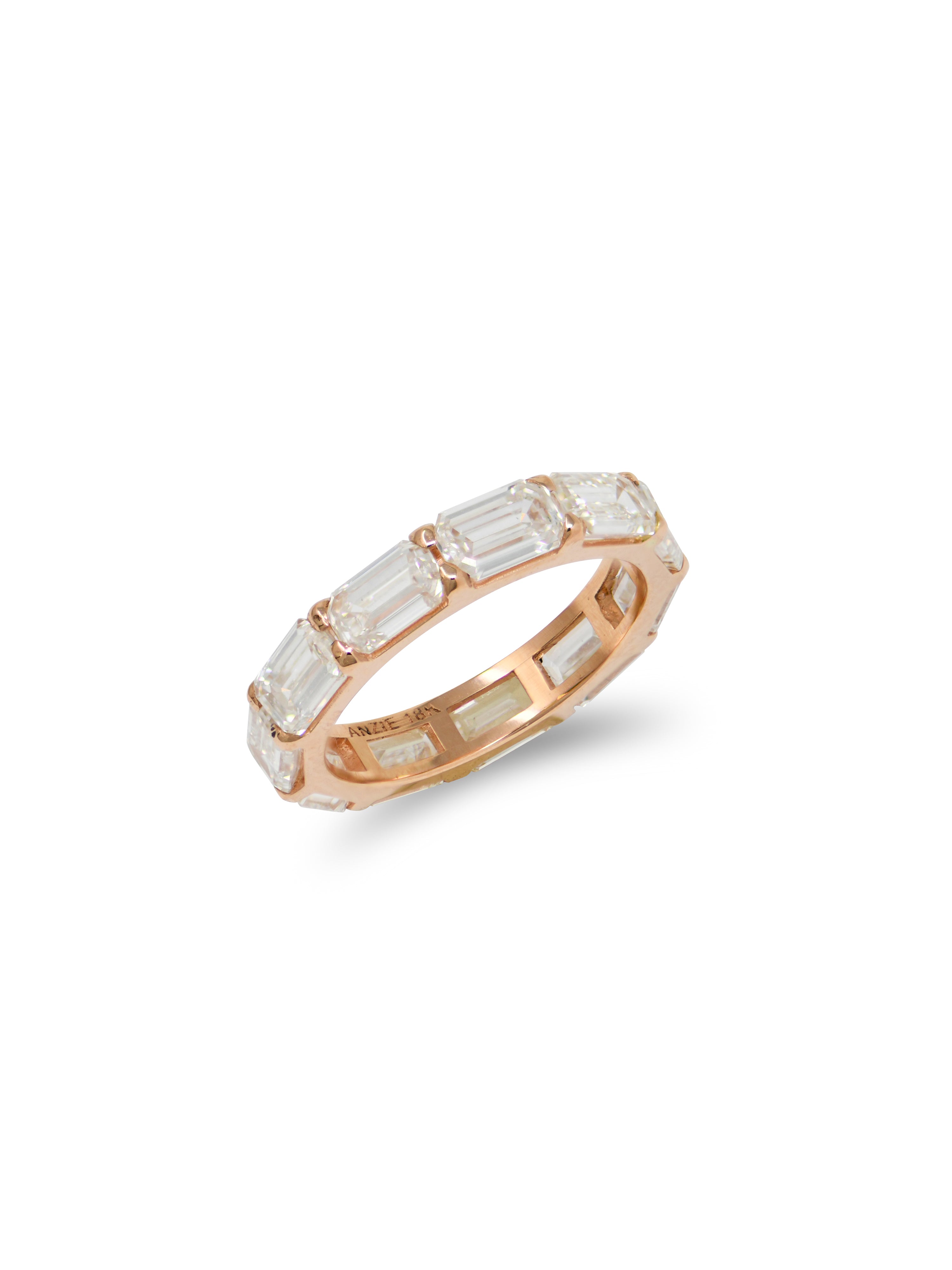 Classique Emerald Cut Diamond Eternity Band