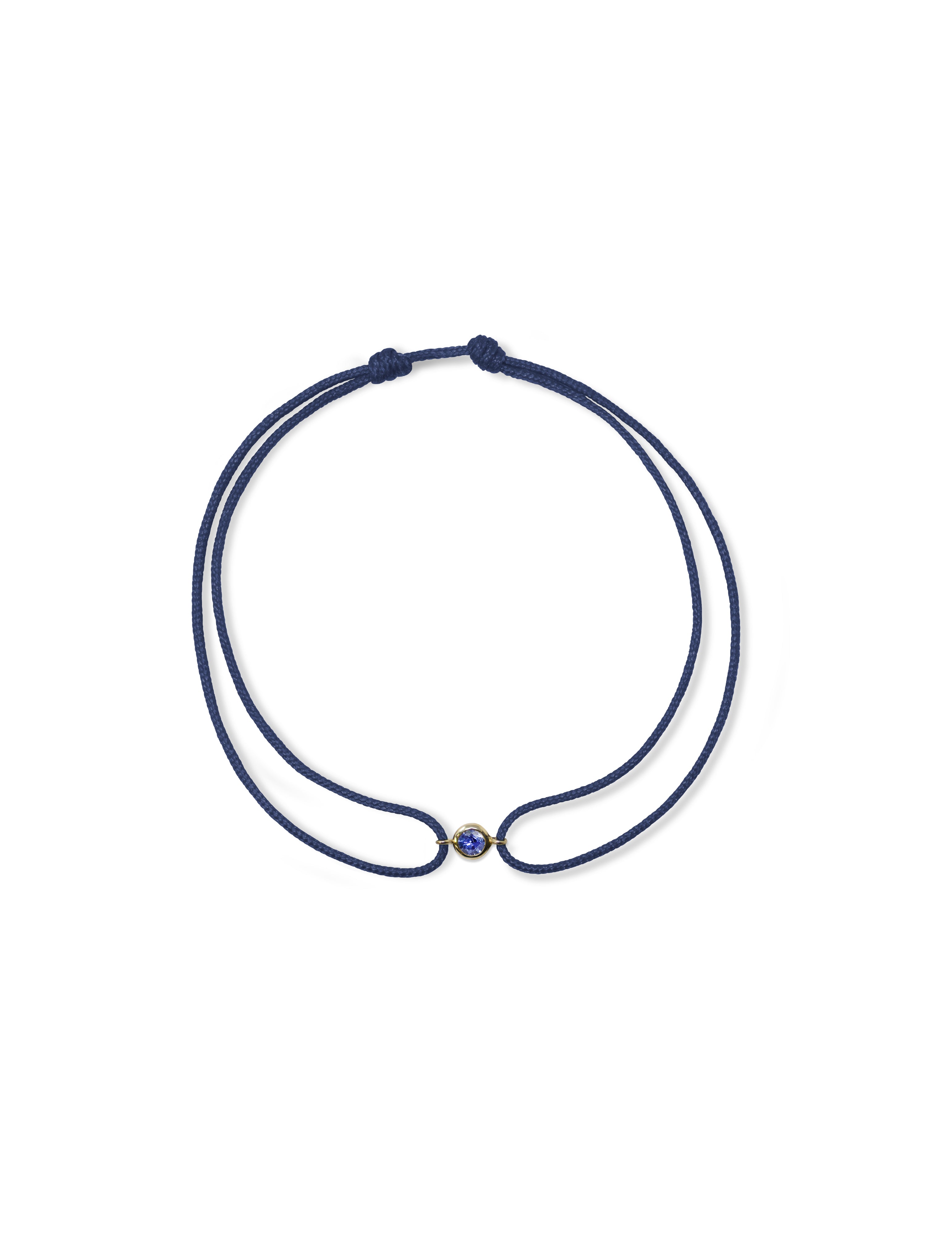 Amie Blue Sapphire Lifesaver Cord Bracelet