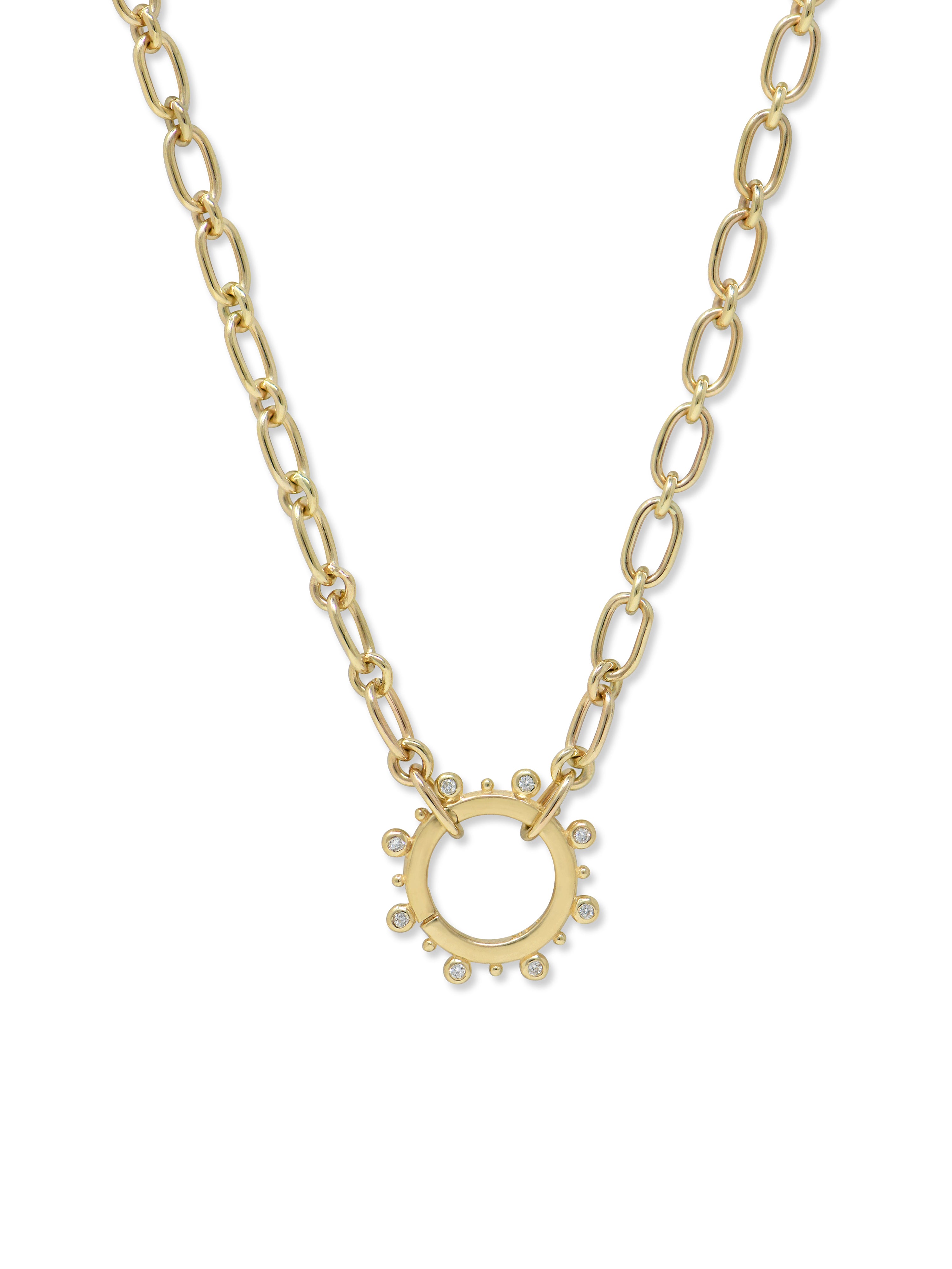 Capteur D’histoire en Diamant Marine Dew Drop avec Chaîne Lourd