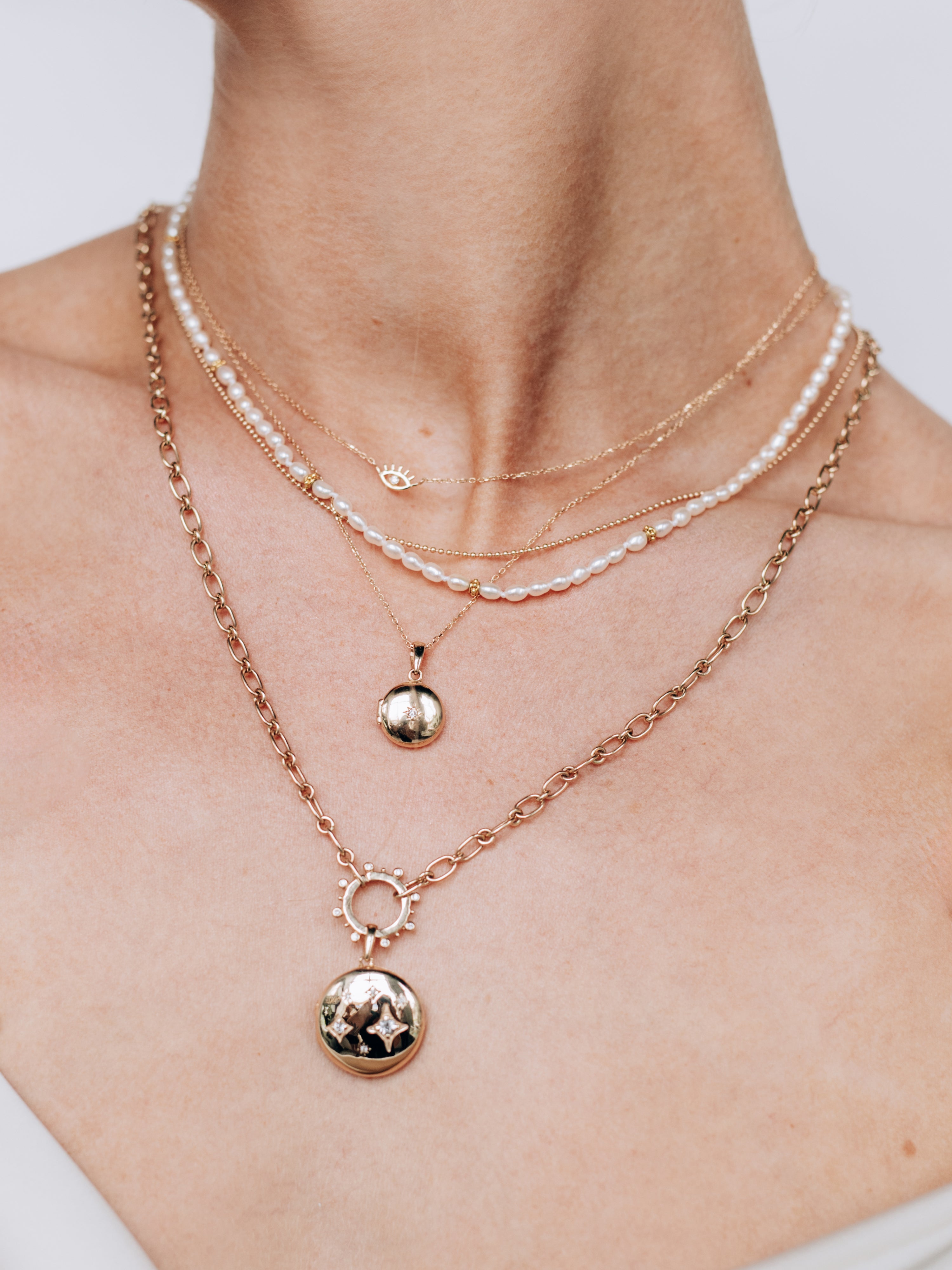 Capteur D’histoire en Diamant Marine Dew Drop avec Chaîne Lourd