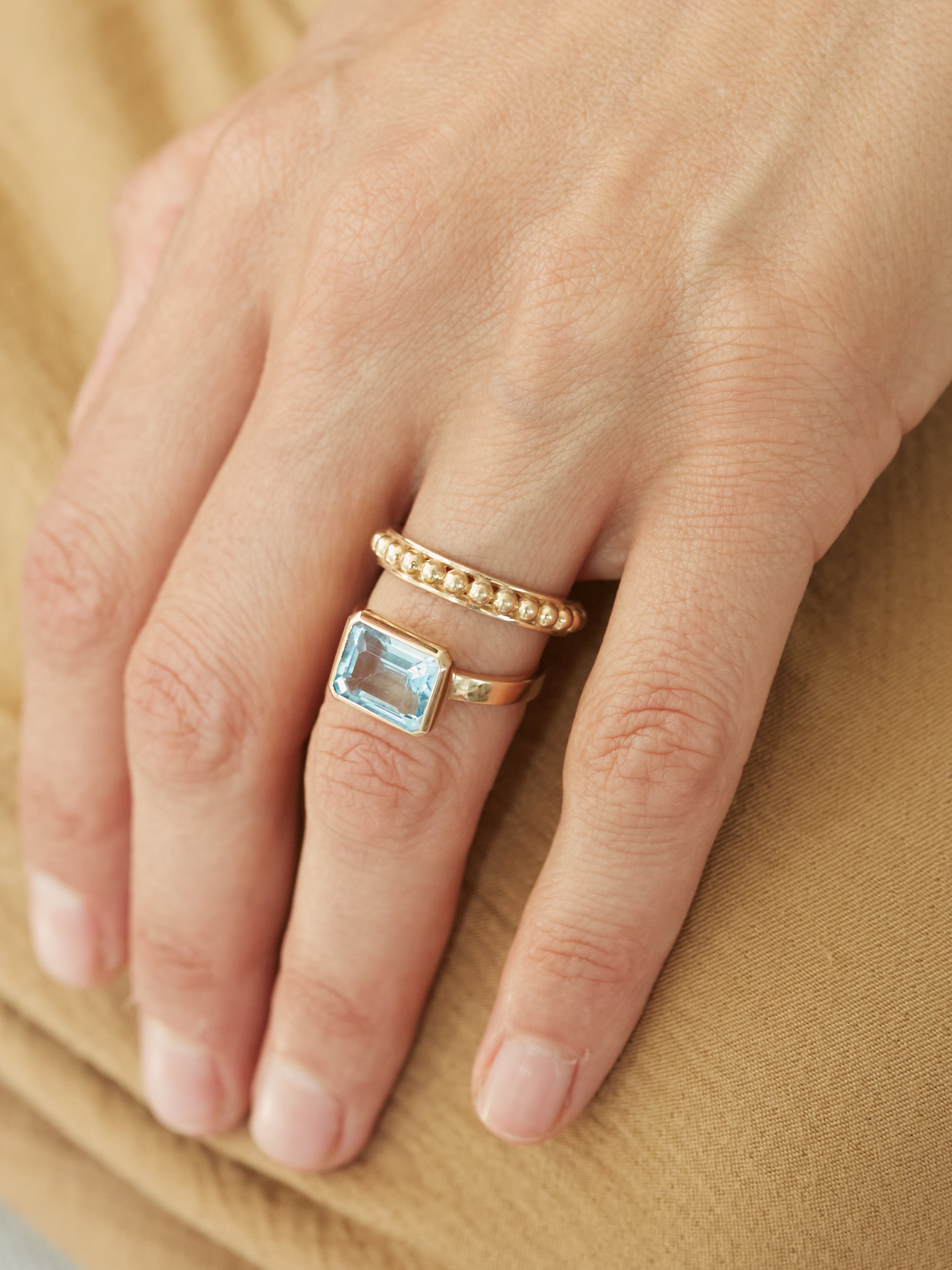 Jac+Jo Strata Dotted Band Ring