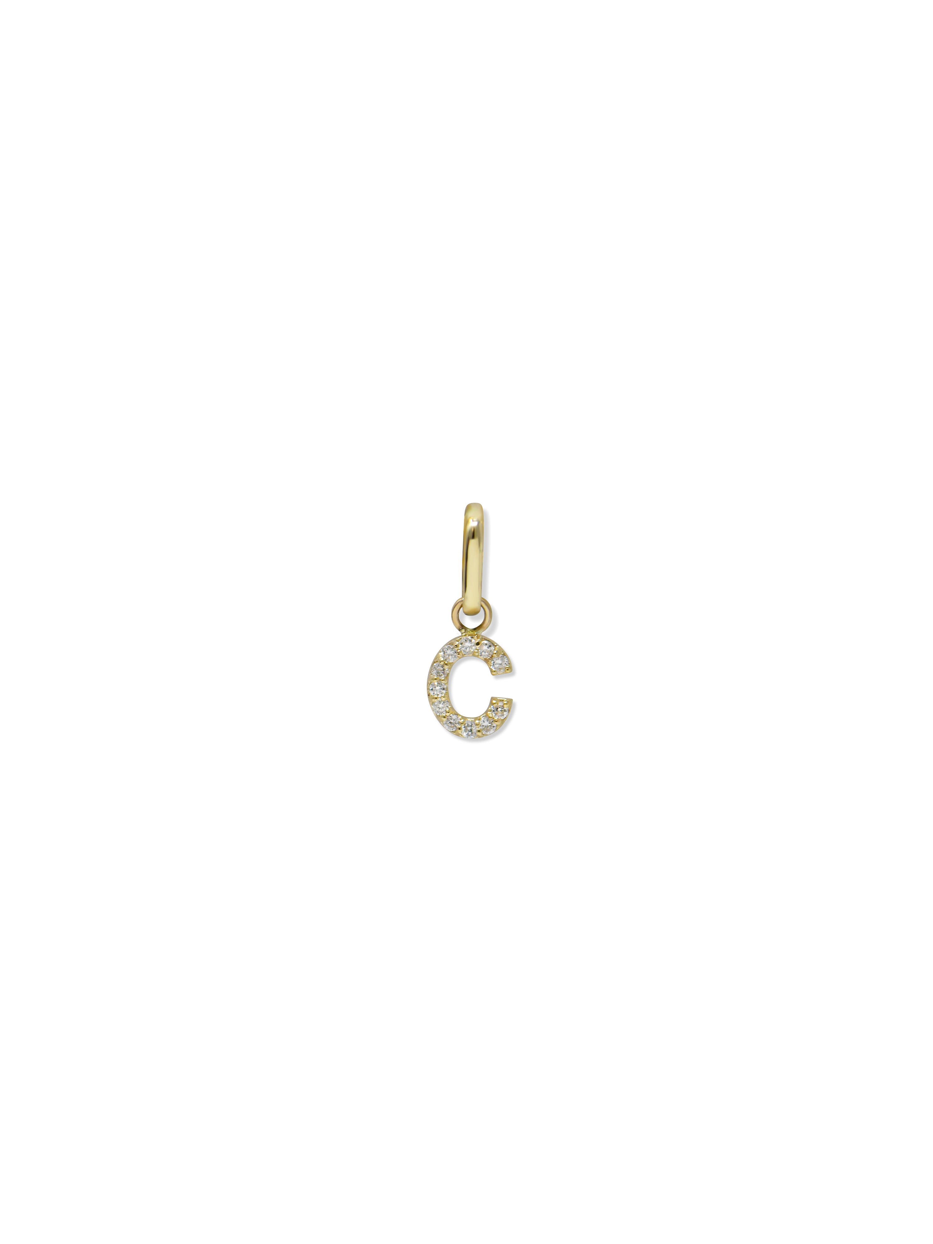 Love Letter Pavé Initial Charm