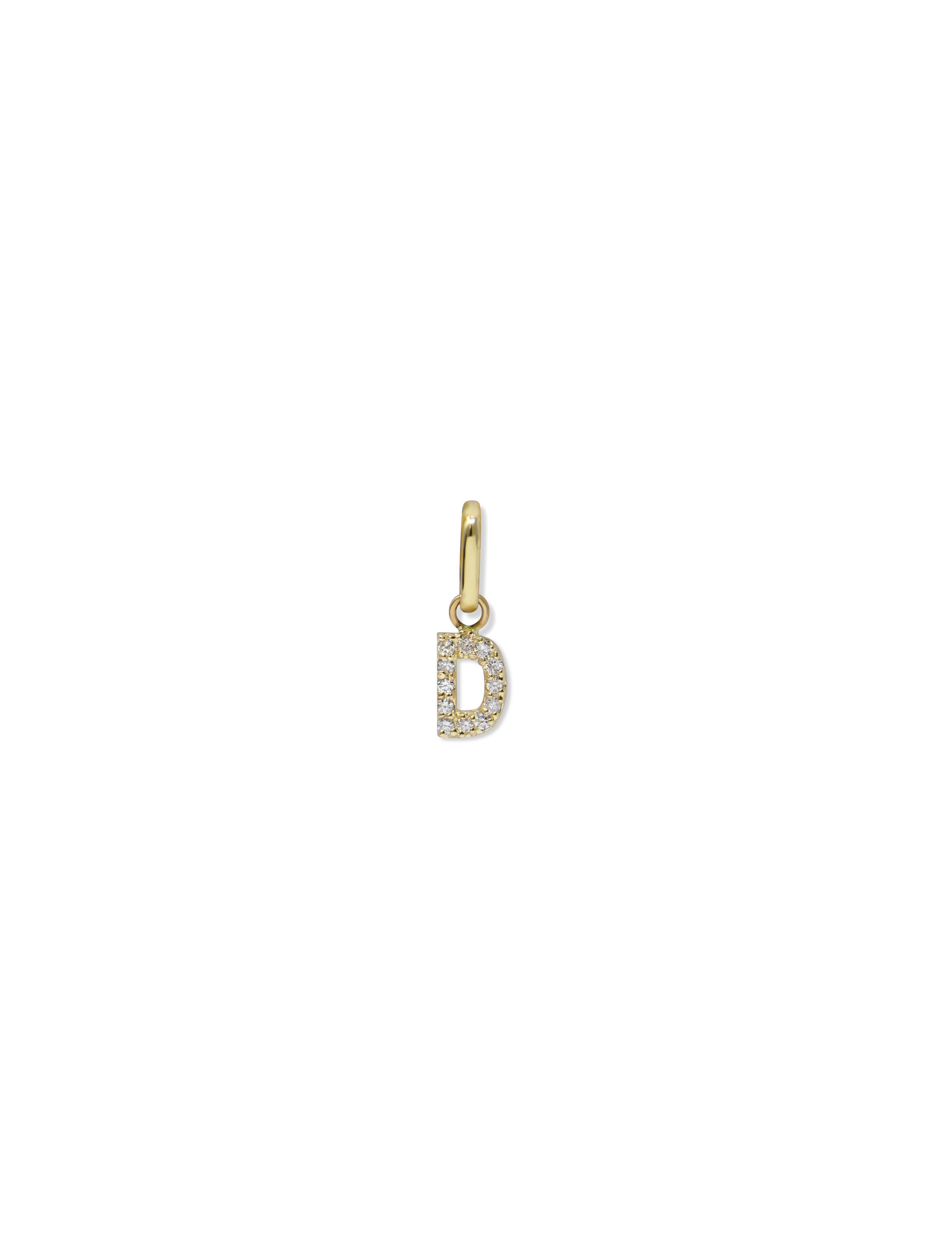 Love Letter Pavé Initial Charm