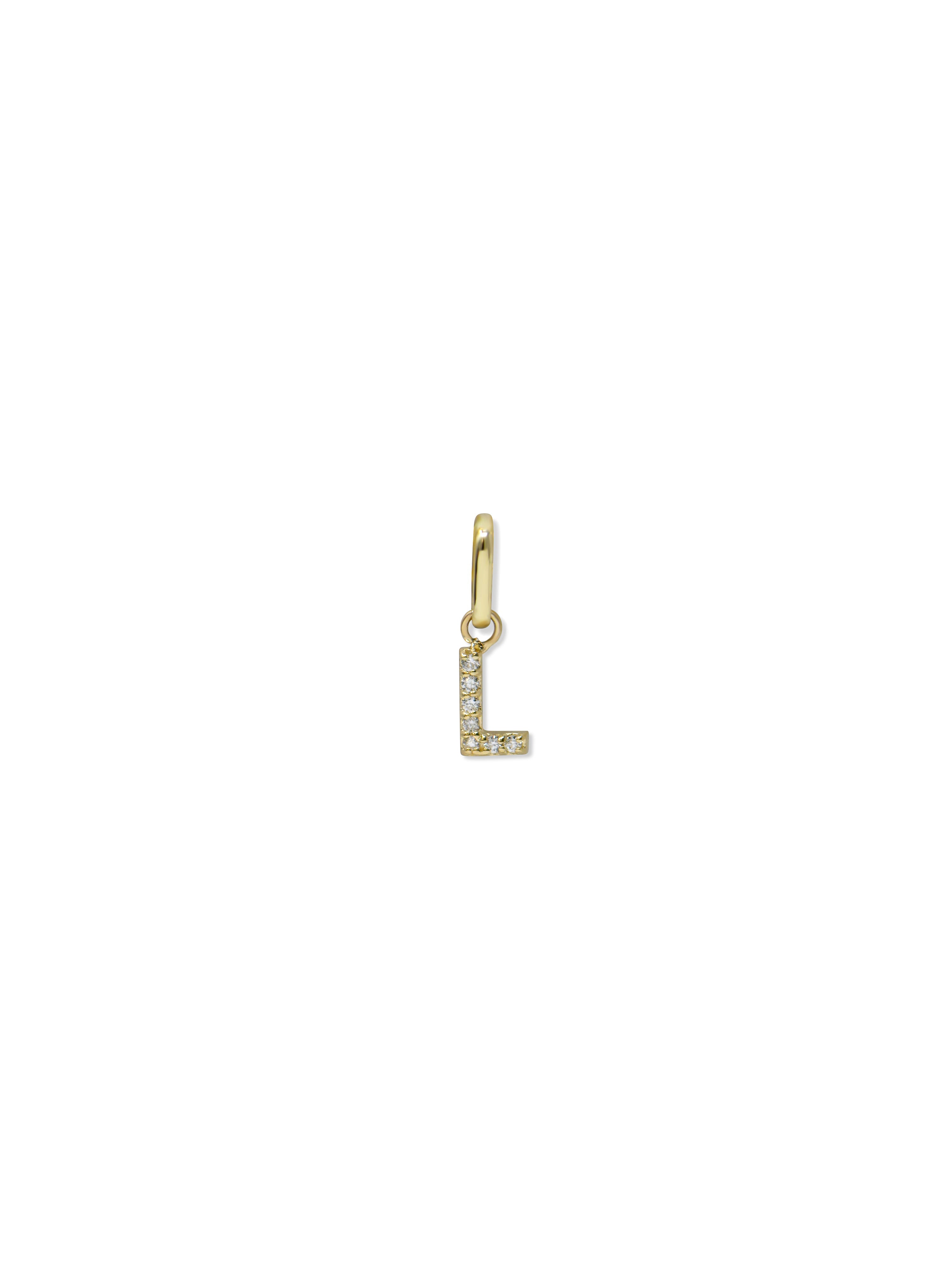 Love Letter Pavé Initial Charm