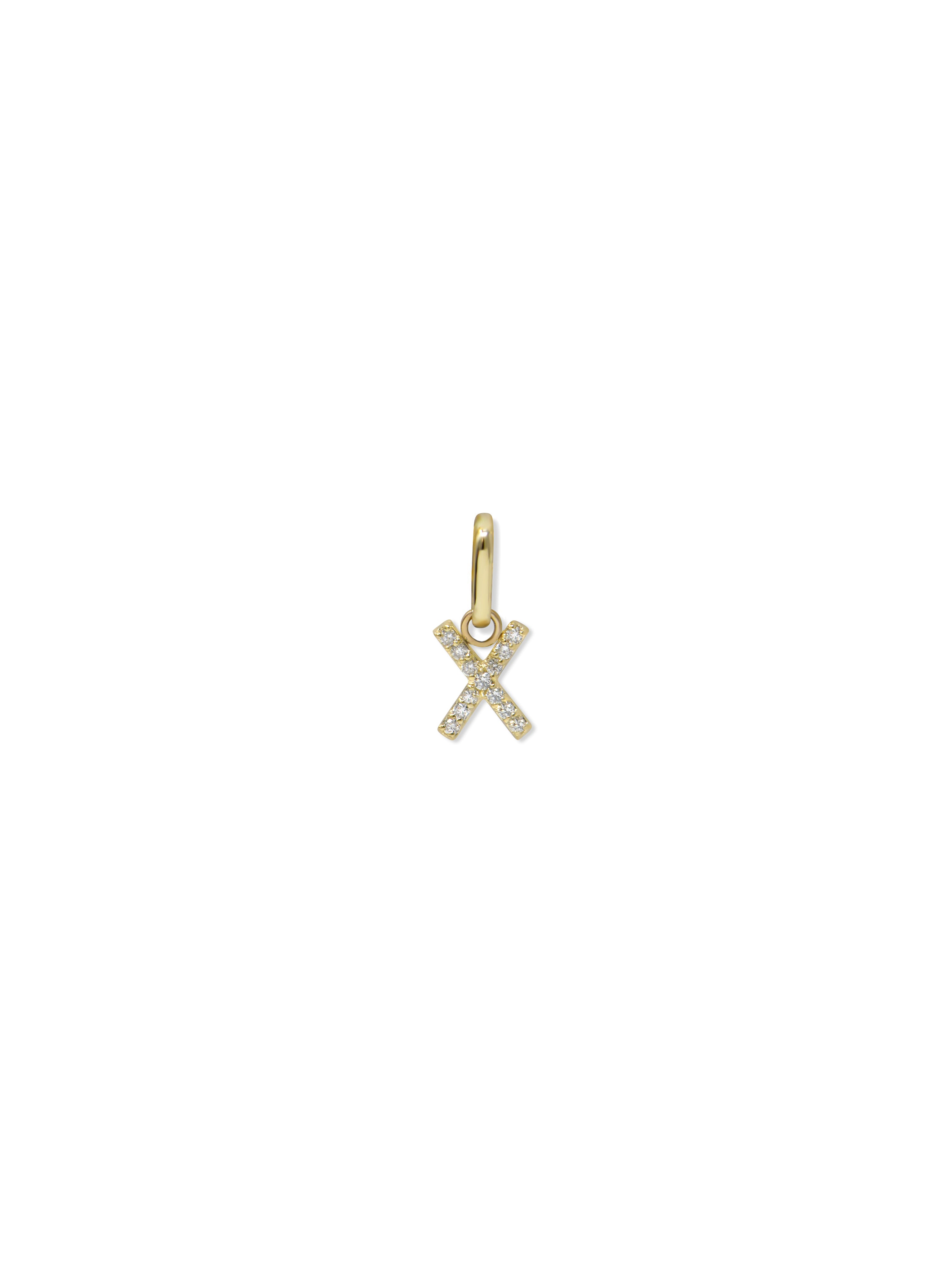 Love Letter Pavé Initial Charm