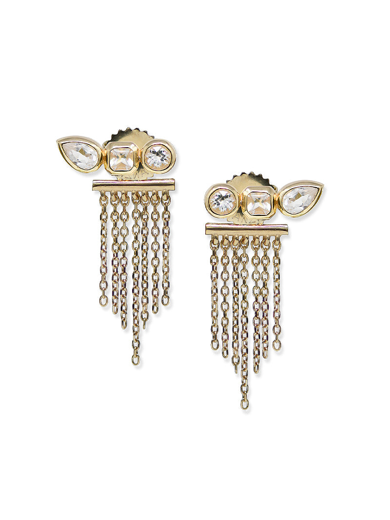 Cléo Jaeda Triple Crawler Fringe Earring