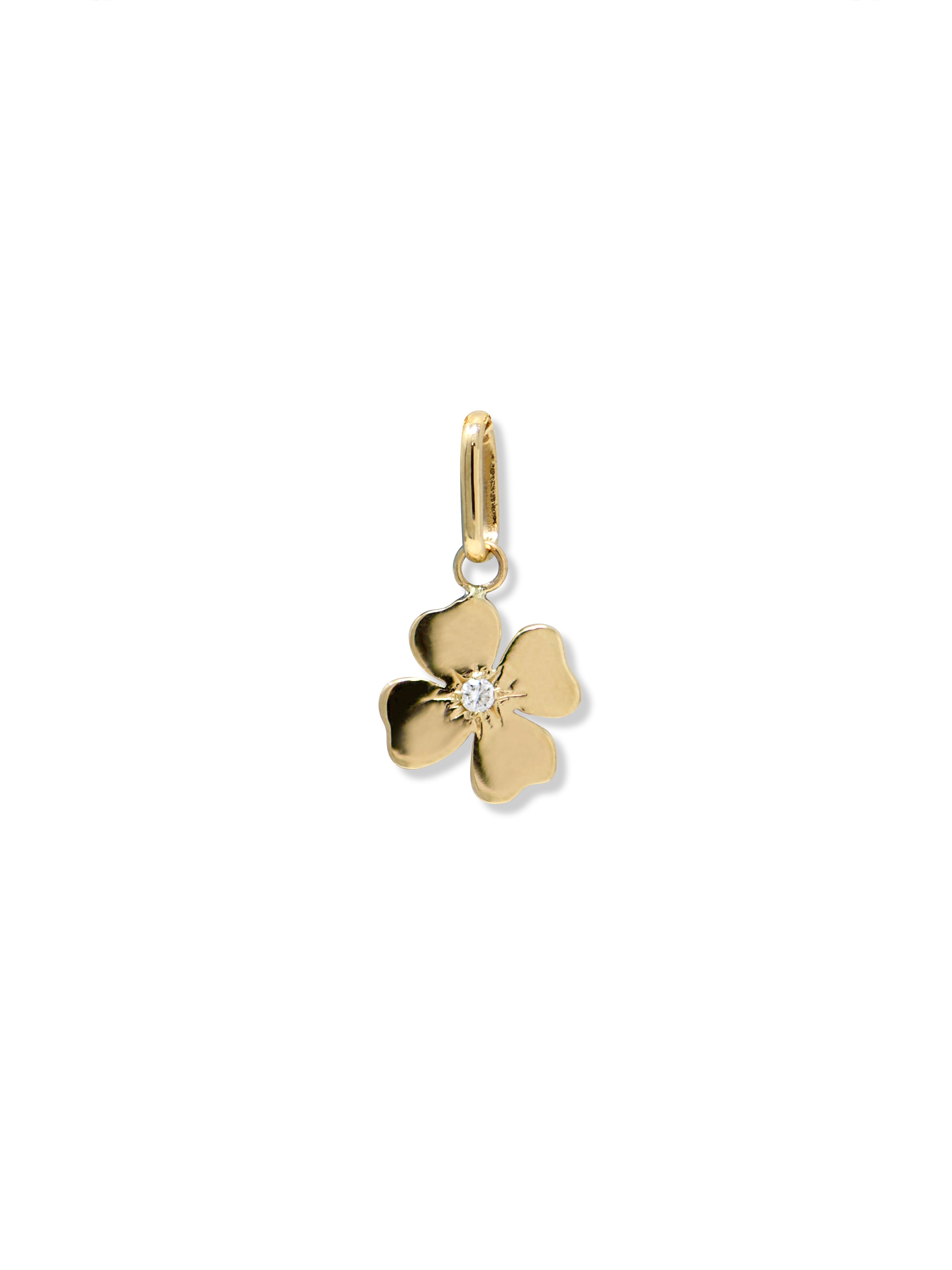 Love Letter Clover Diamond Charm