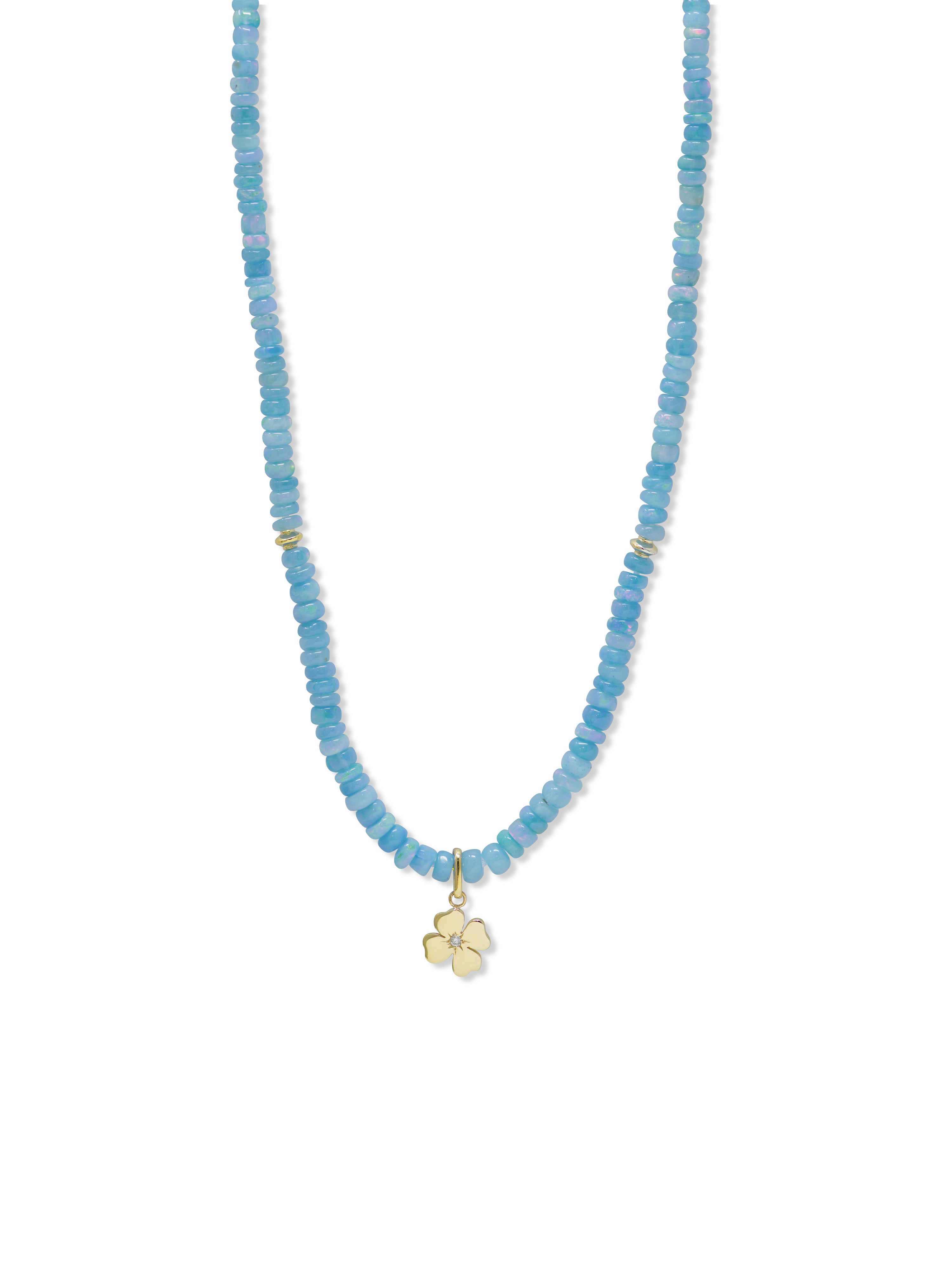 Bohème Clover Charm Necklace