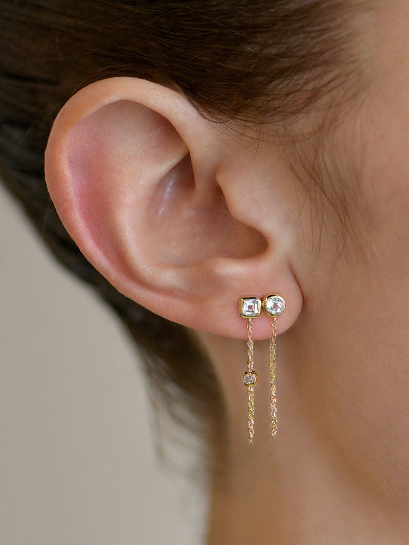 Cléo Jaeda Double Chain Earrings