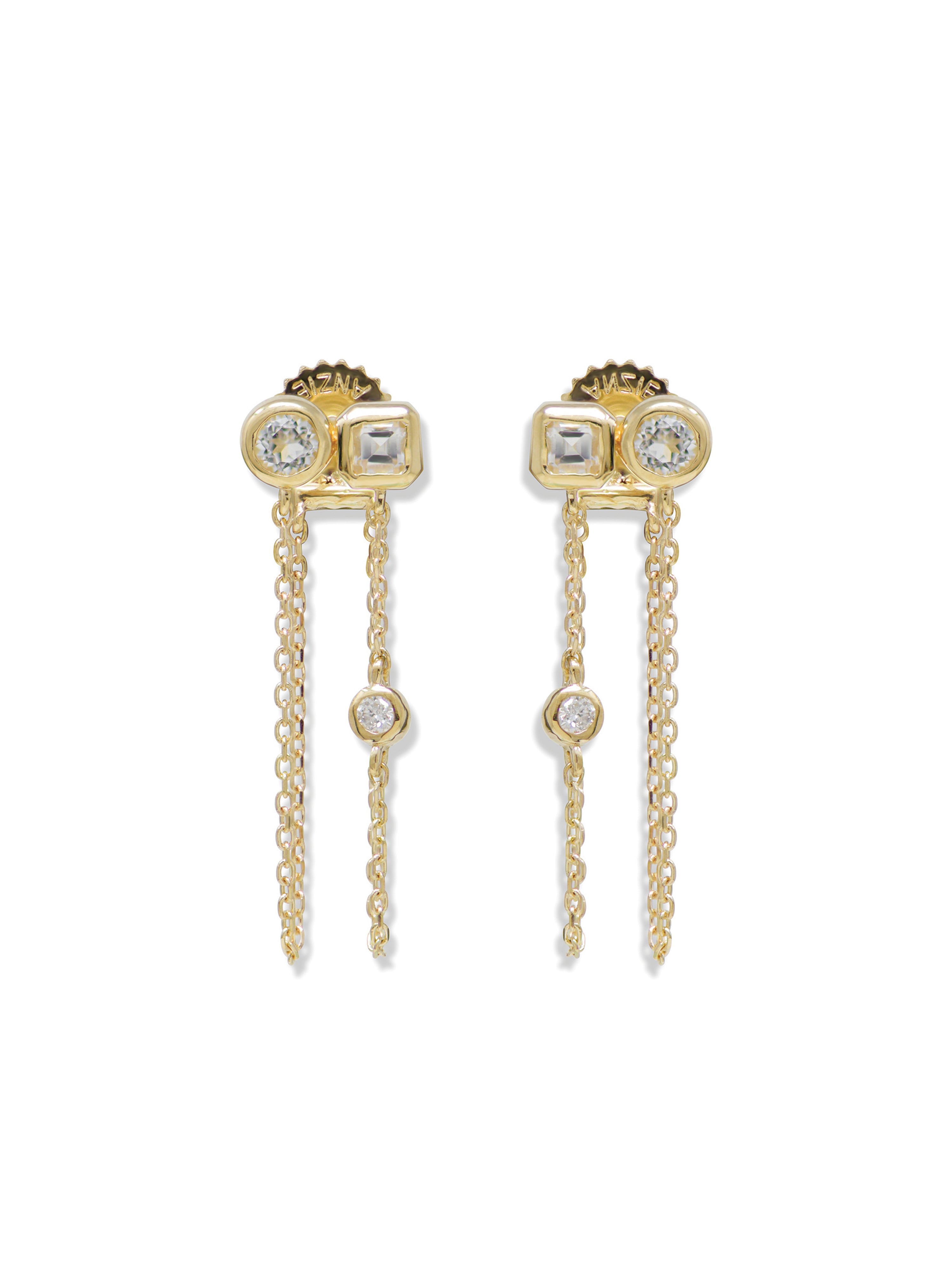 Cléo Jaeda Double Chain Earrings