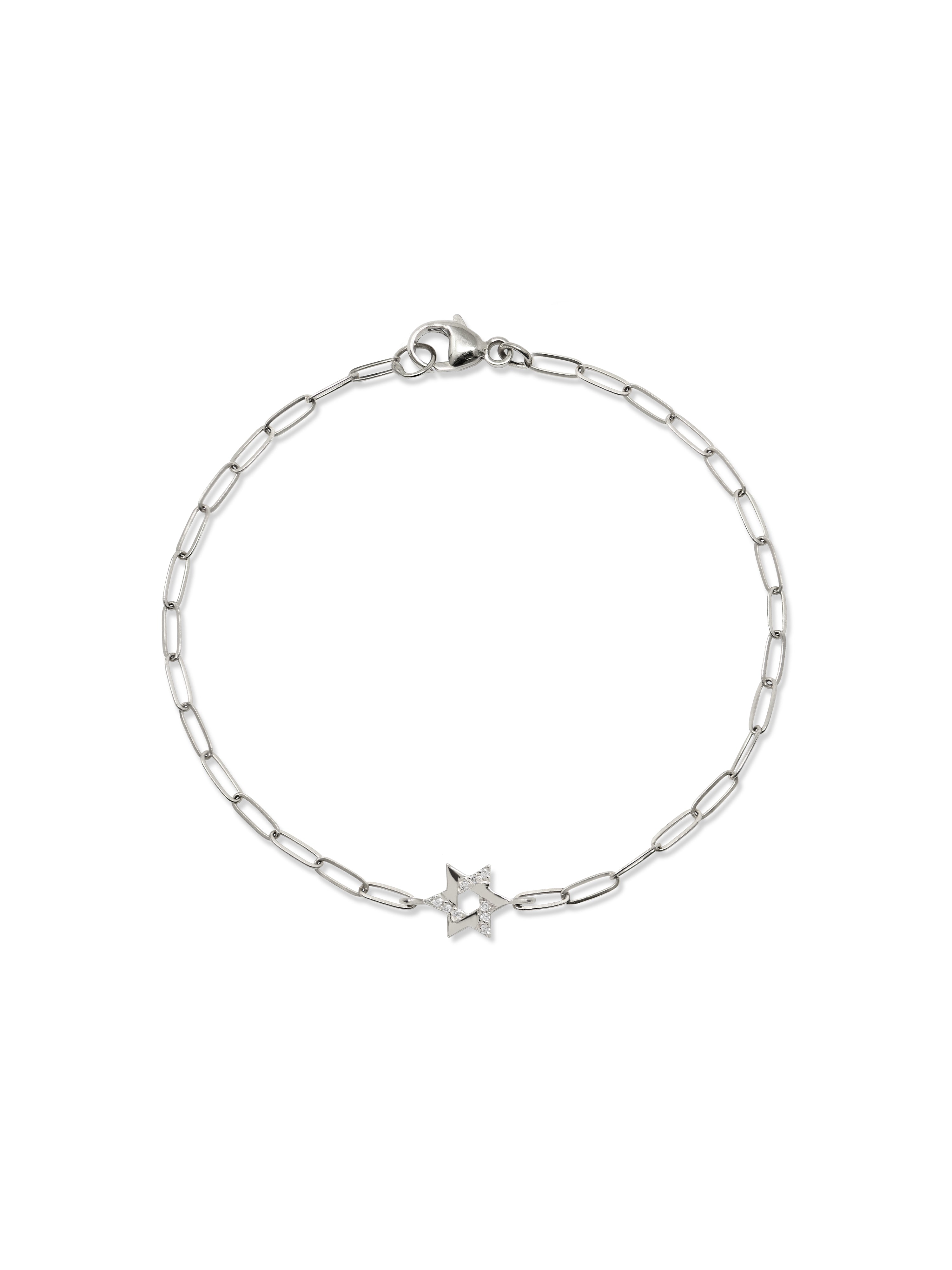 Love Letter Pavé Star of David Bracelet