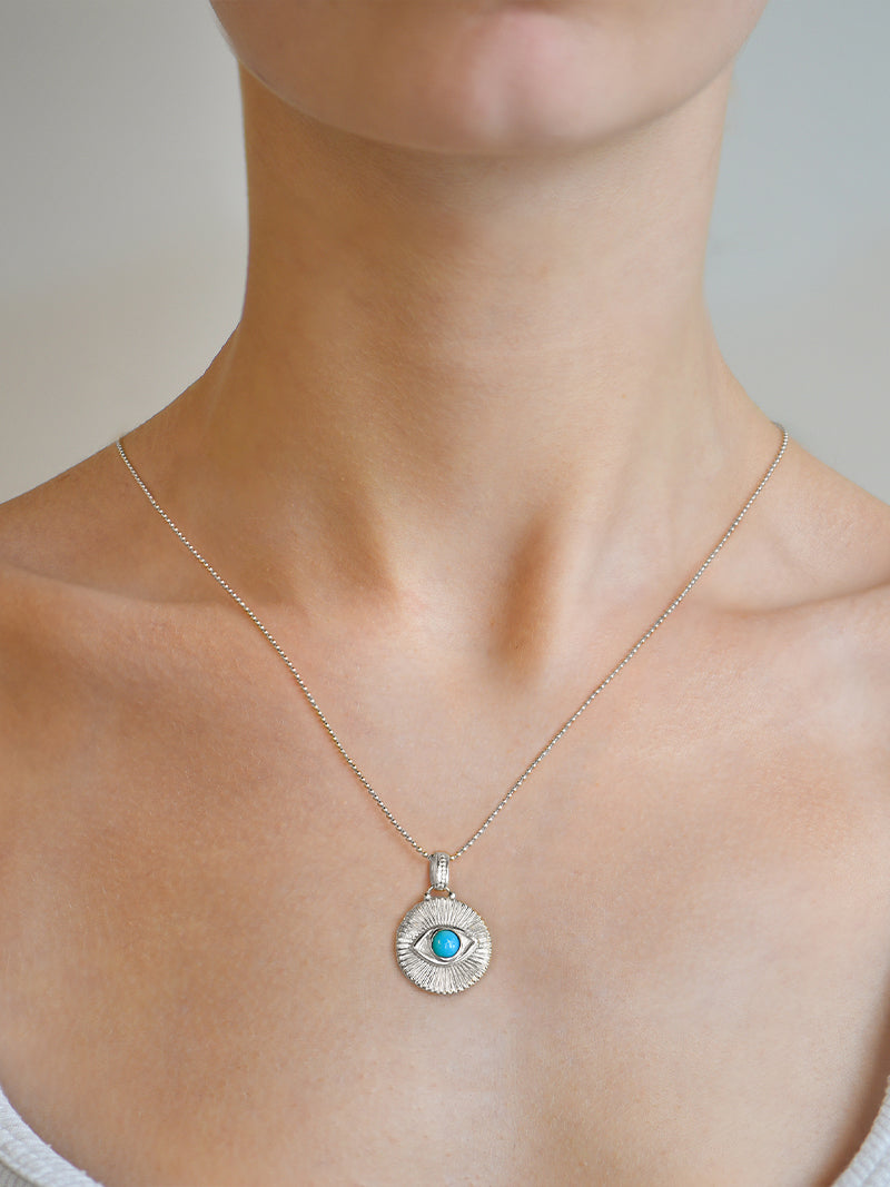 Classique Evil Eye Ripple Fluted Medallion