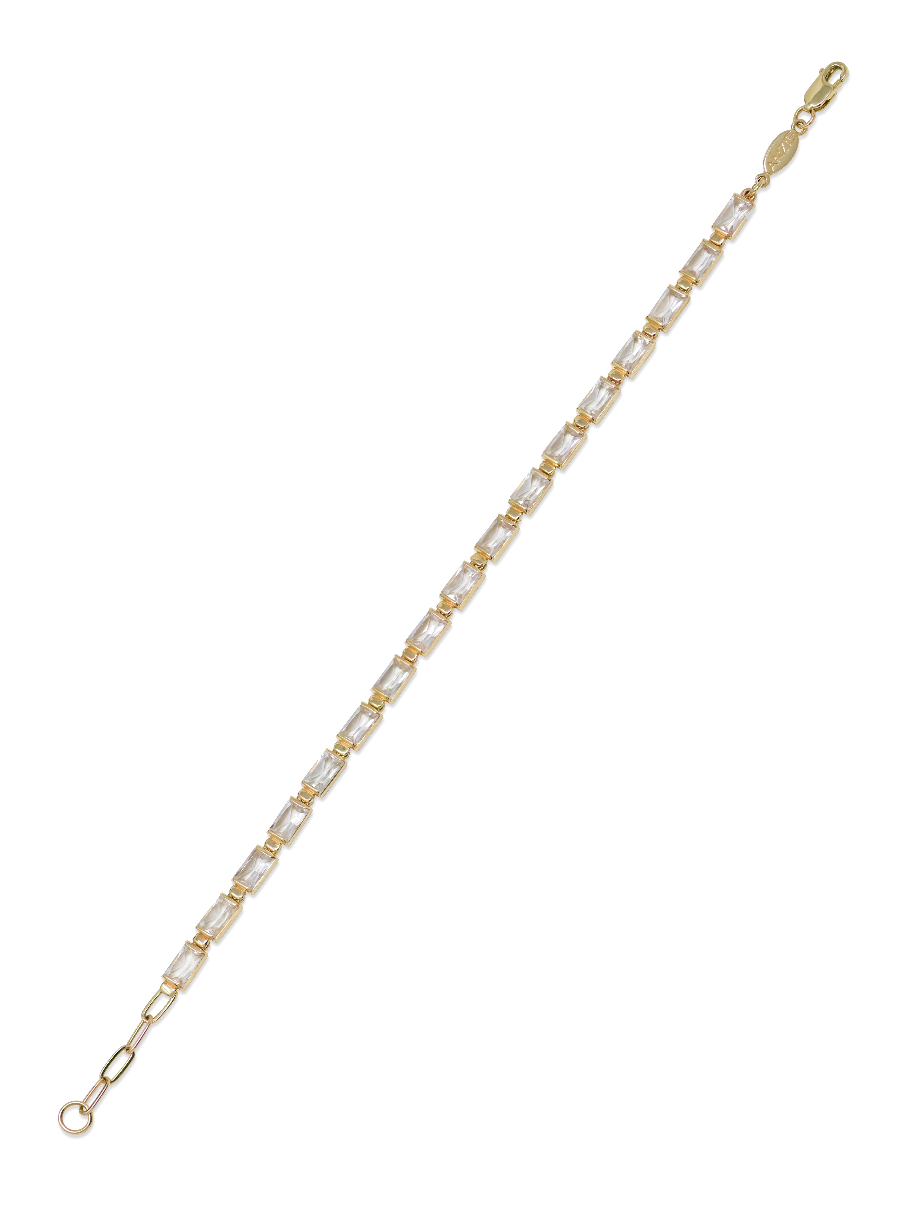 Cléo Carré Baguette Tennis Bracelet
