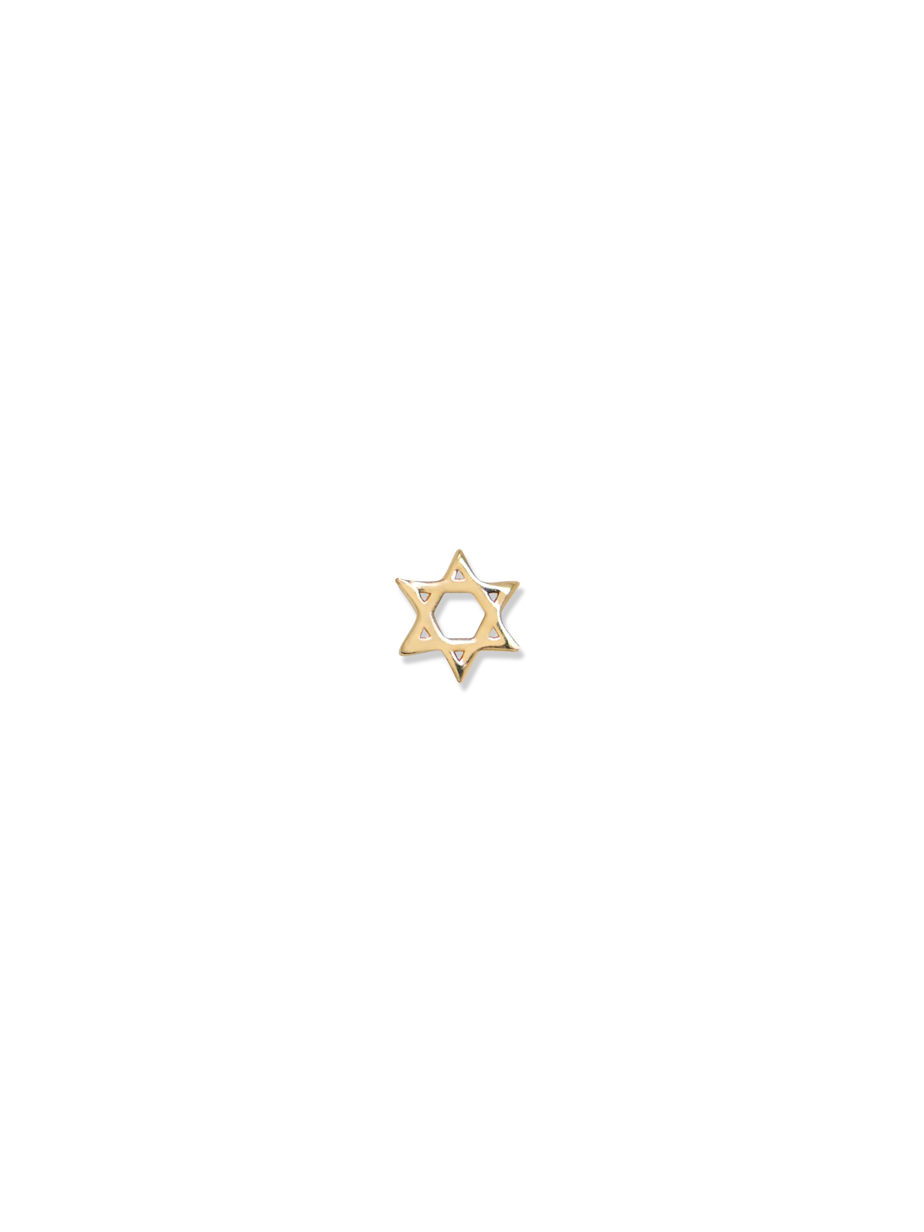 Love Letter Mini Star of David Single Stud