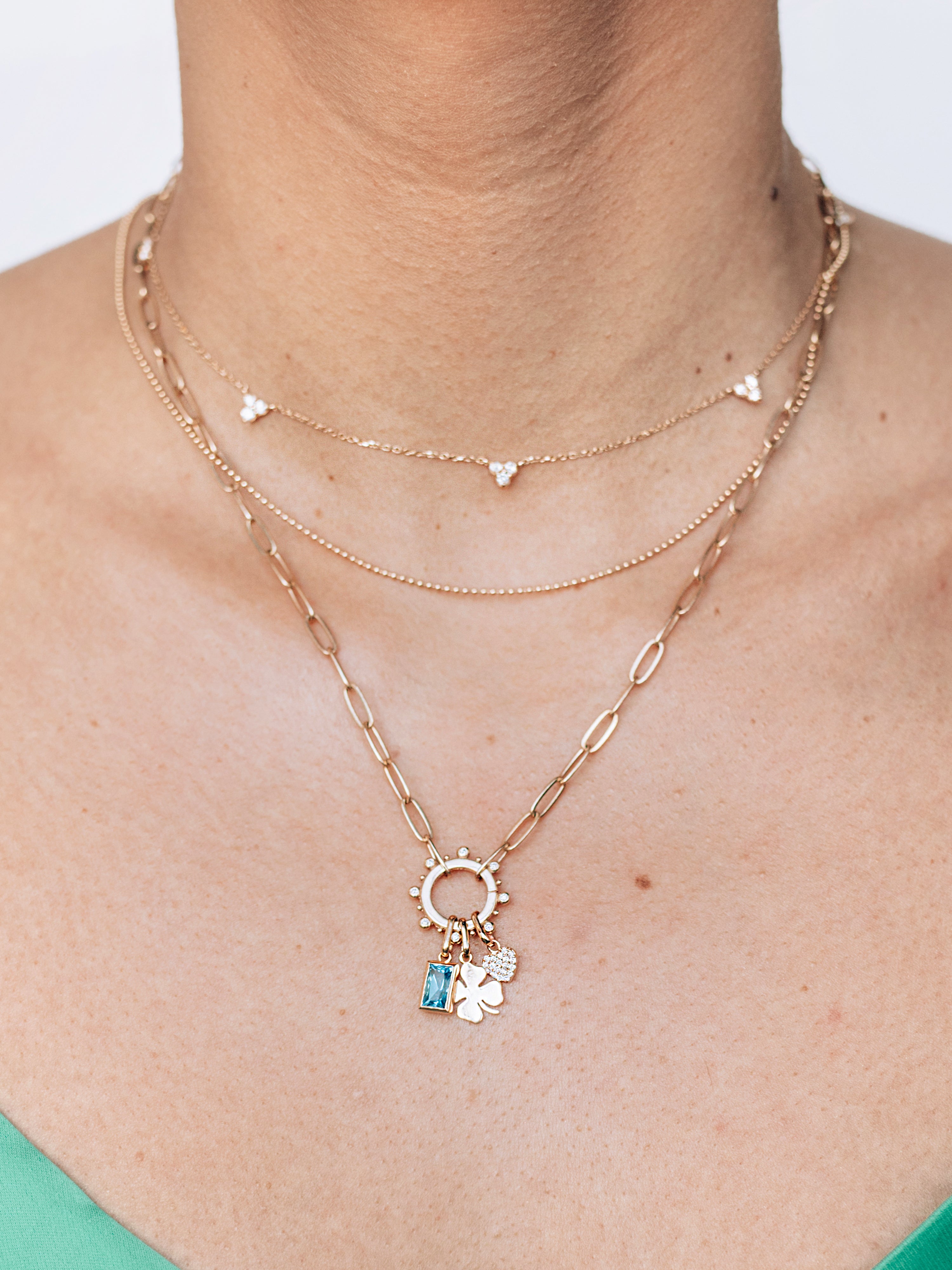 Love Letter Pavé Heart Charm