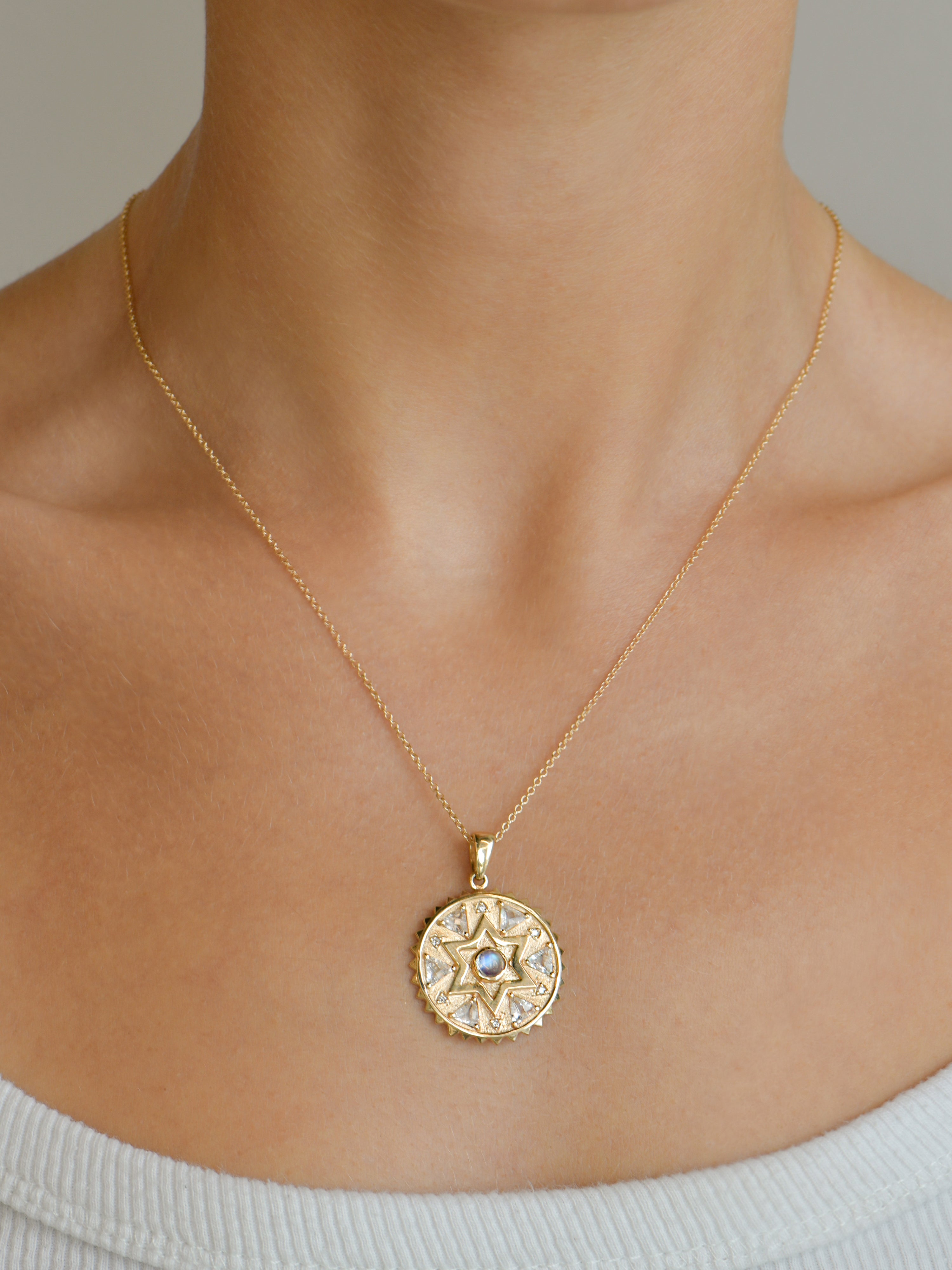 Aztec Star of David Trillion Medallion