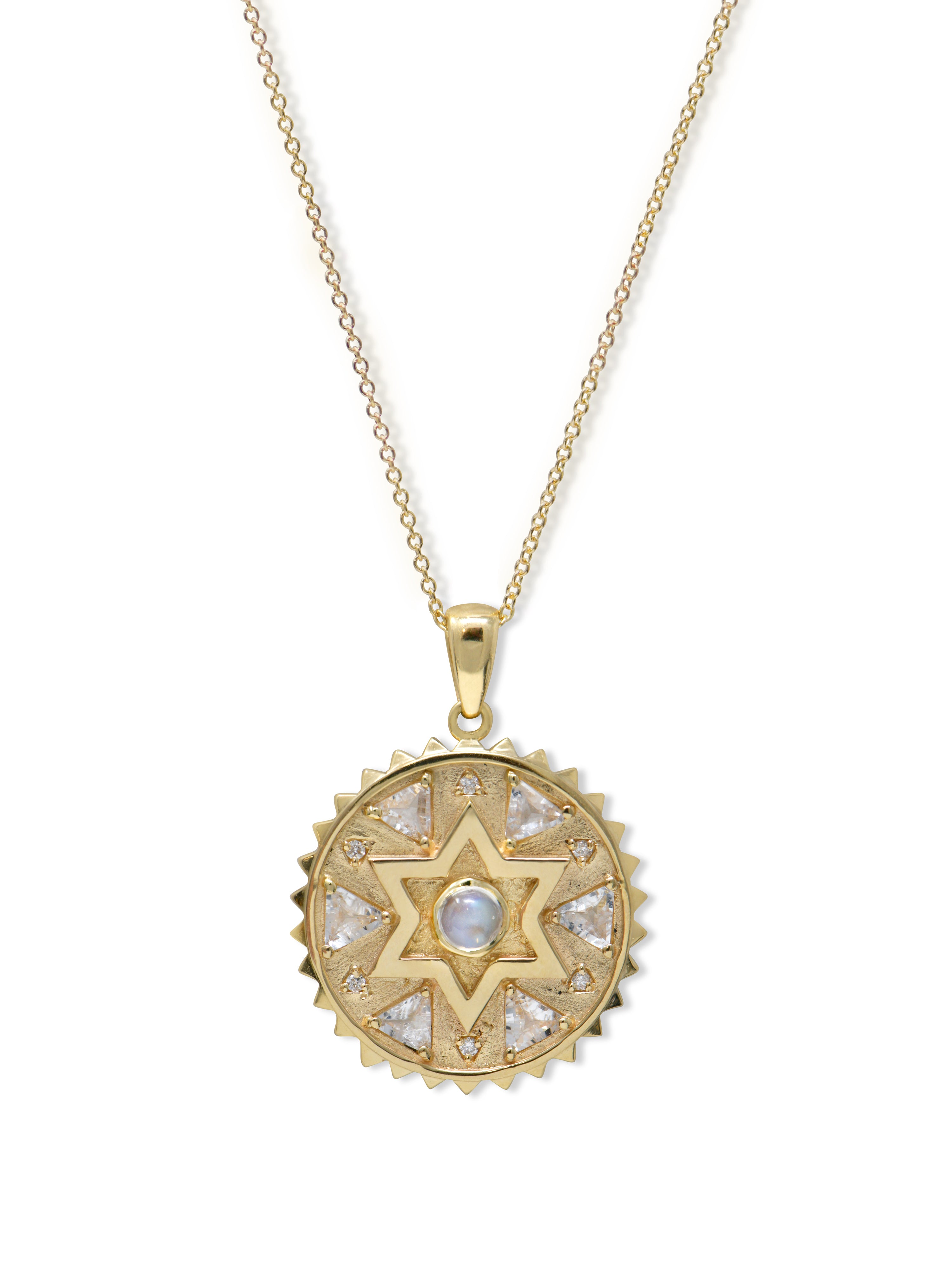 Médaillon Trillion Étoile de David Aztec