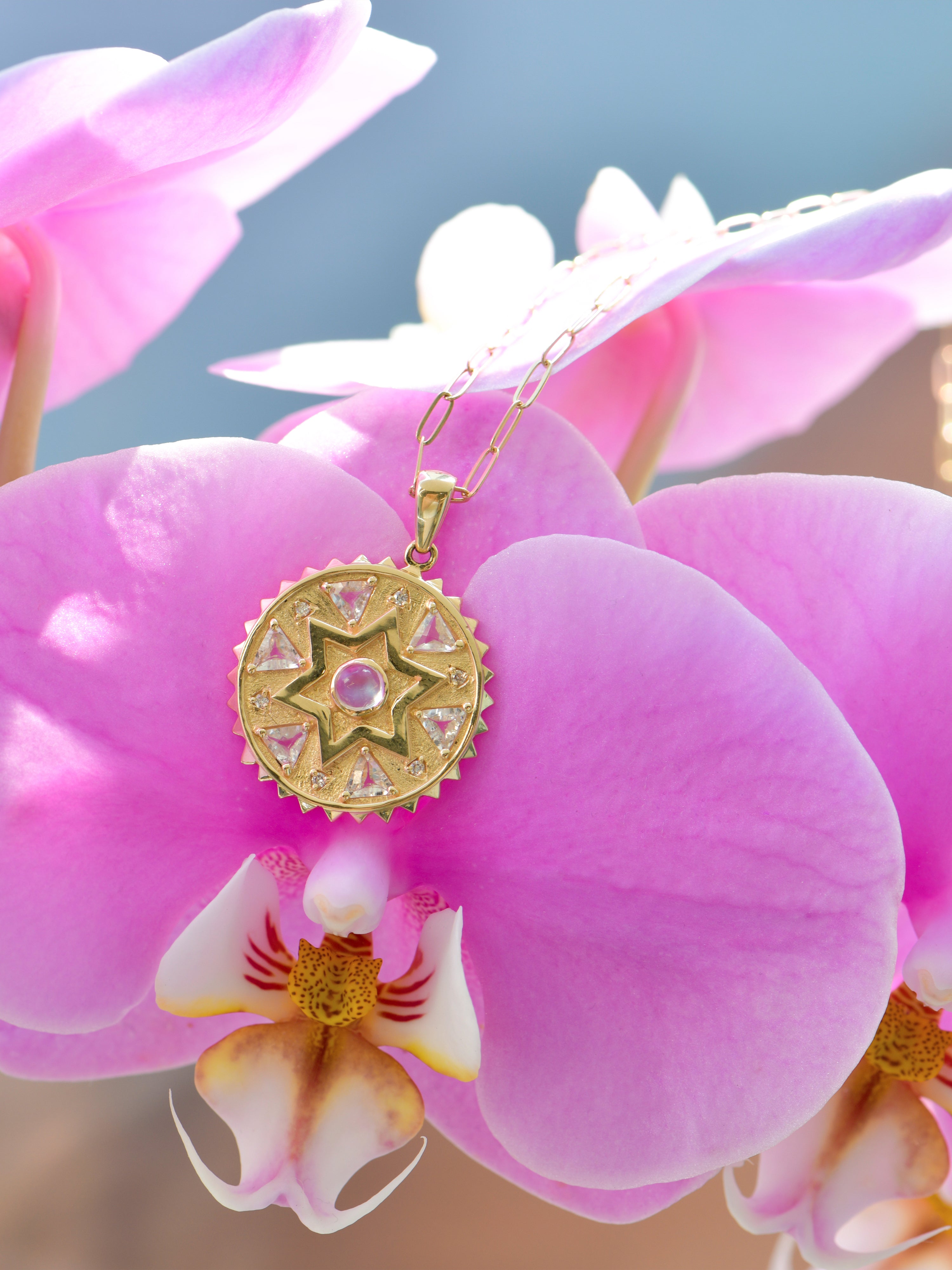 Aztec Star of David Trillion Medallion