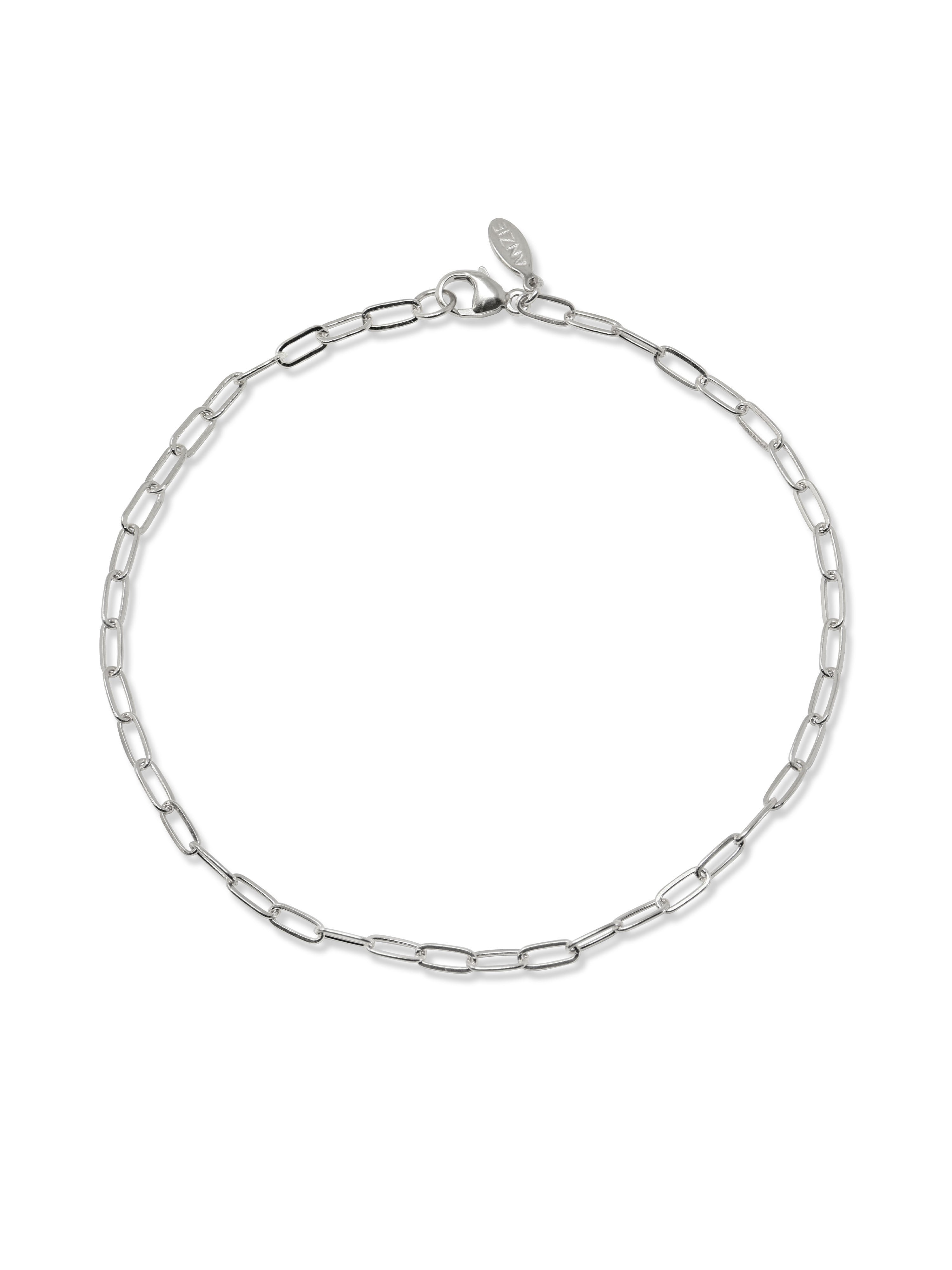 Classique Medium Paper Clip Anklet