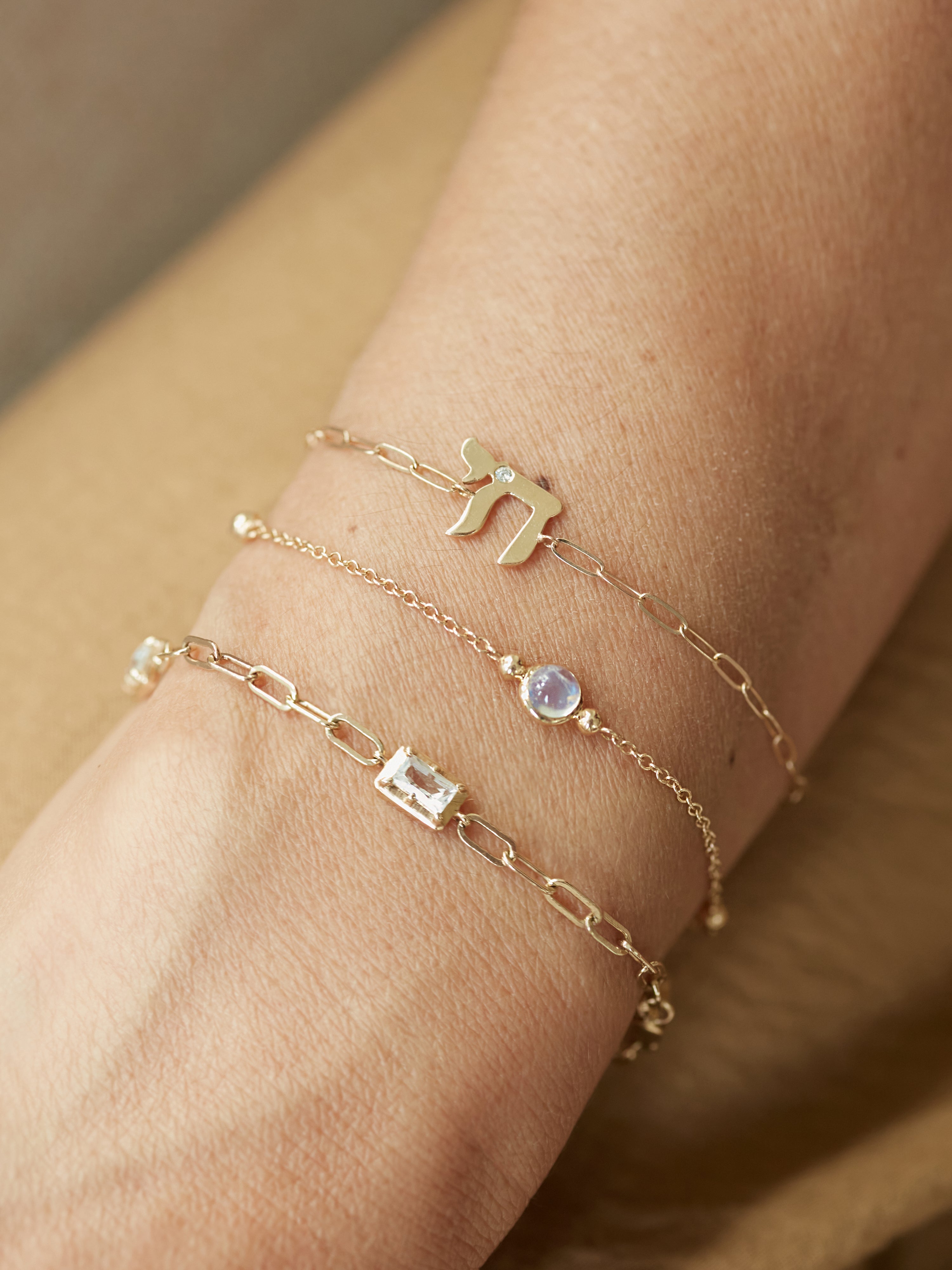 Love Letter Chai Paperclip Bracelet