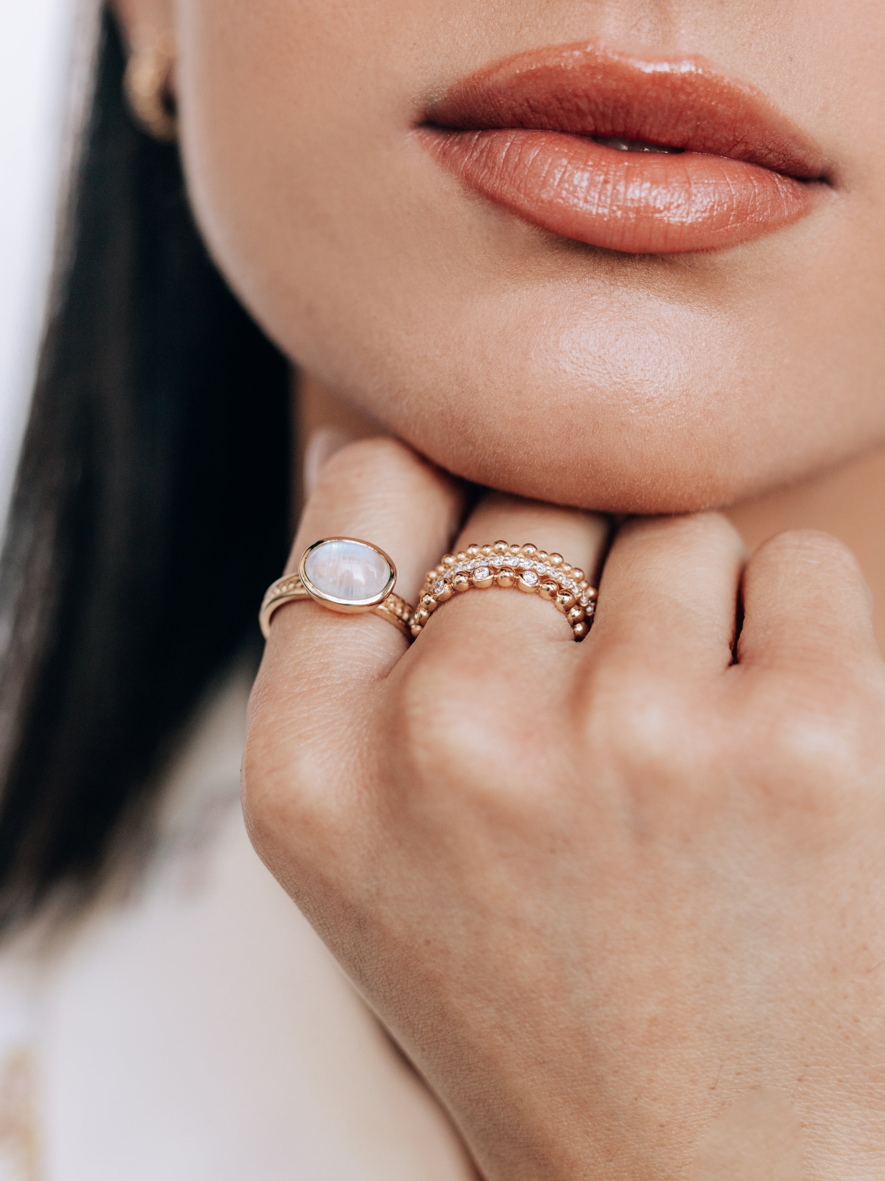 Bague Ovale Triple Anneau Classique