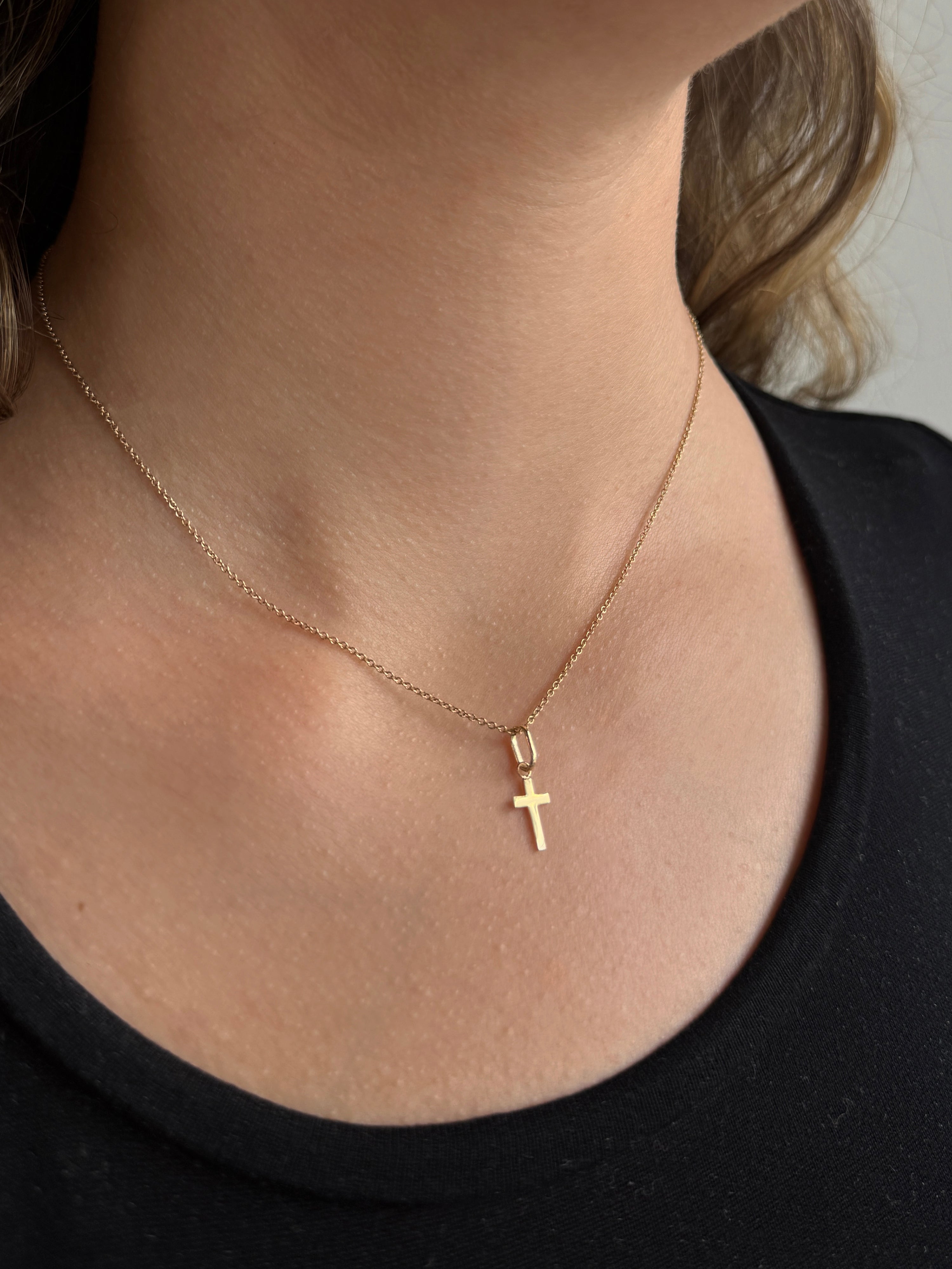 Love Letter Cross Charm