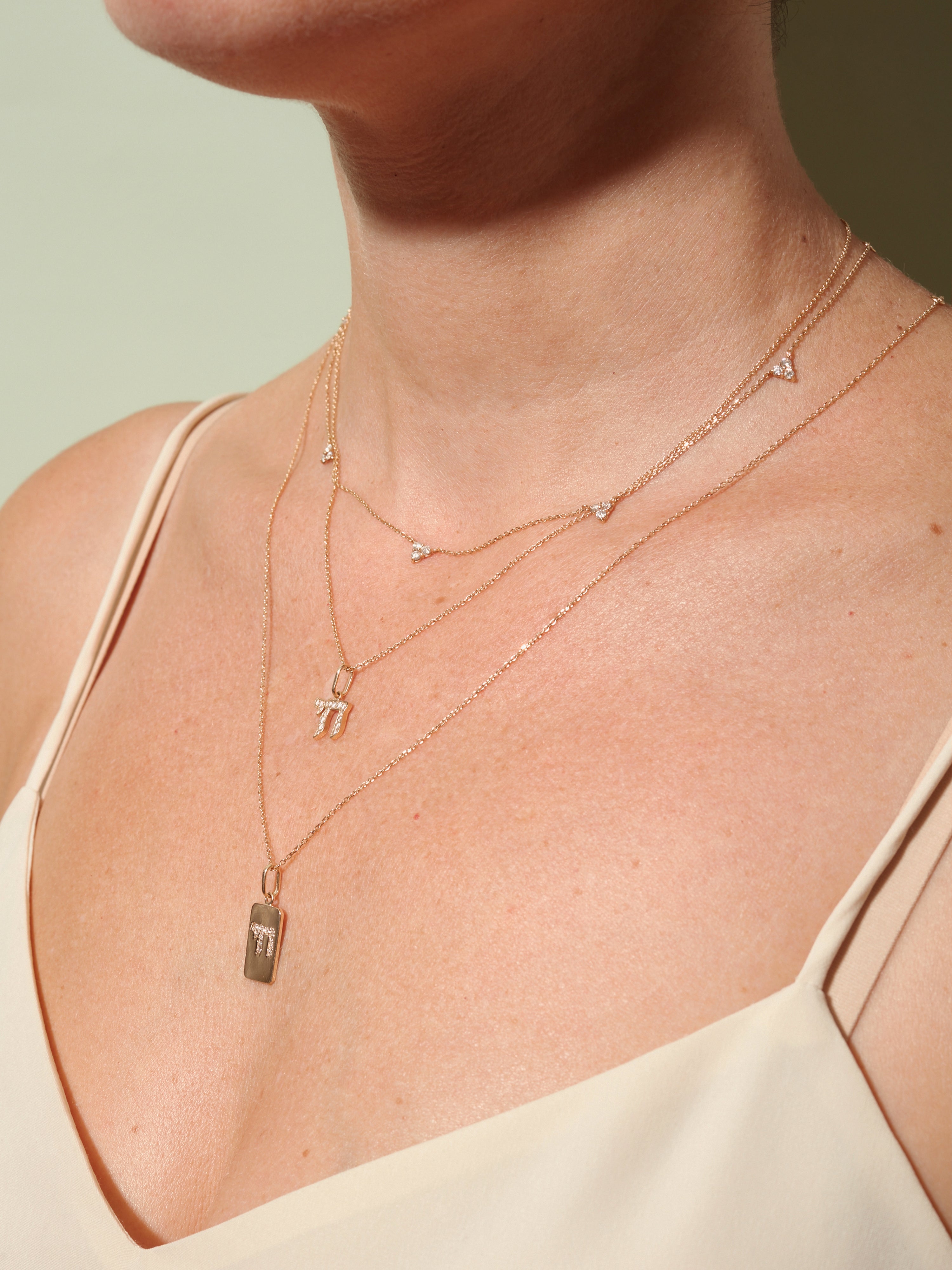 Love Letter Chai Pavé Tag Charm