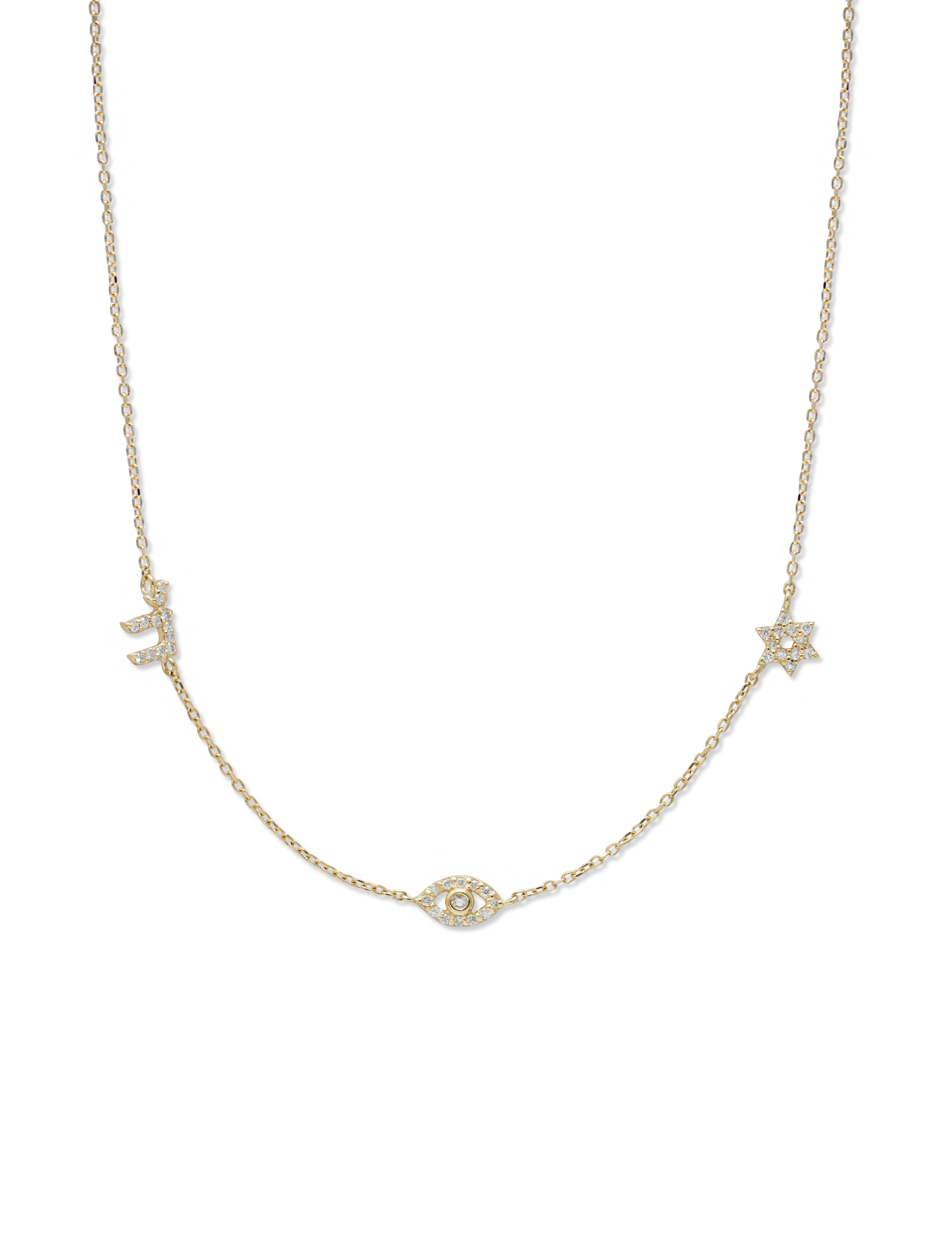 Love Letter Mini Pavé Station Necklace