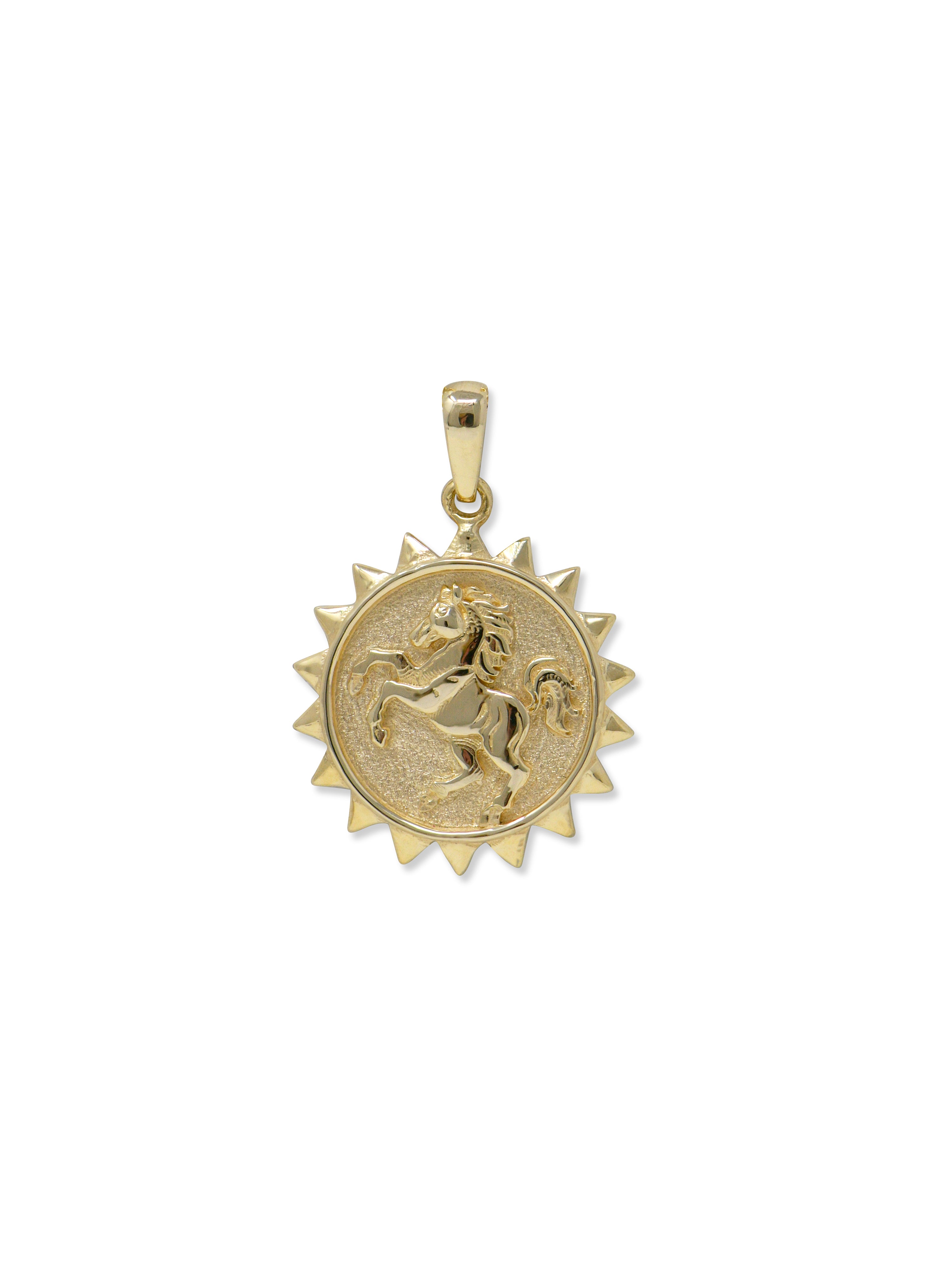 Aztec Year of The Horse Medallion