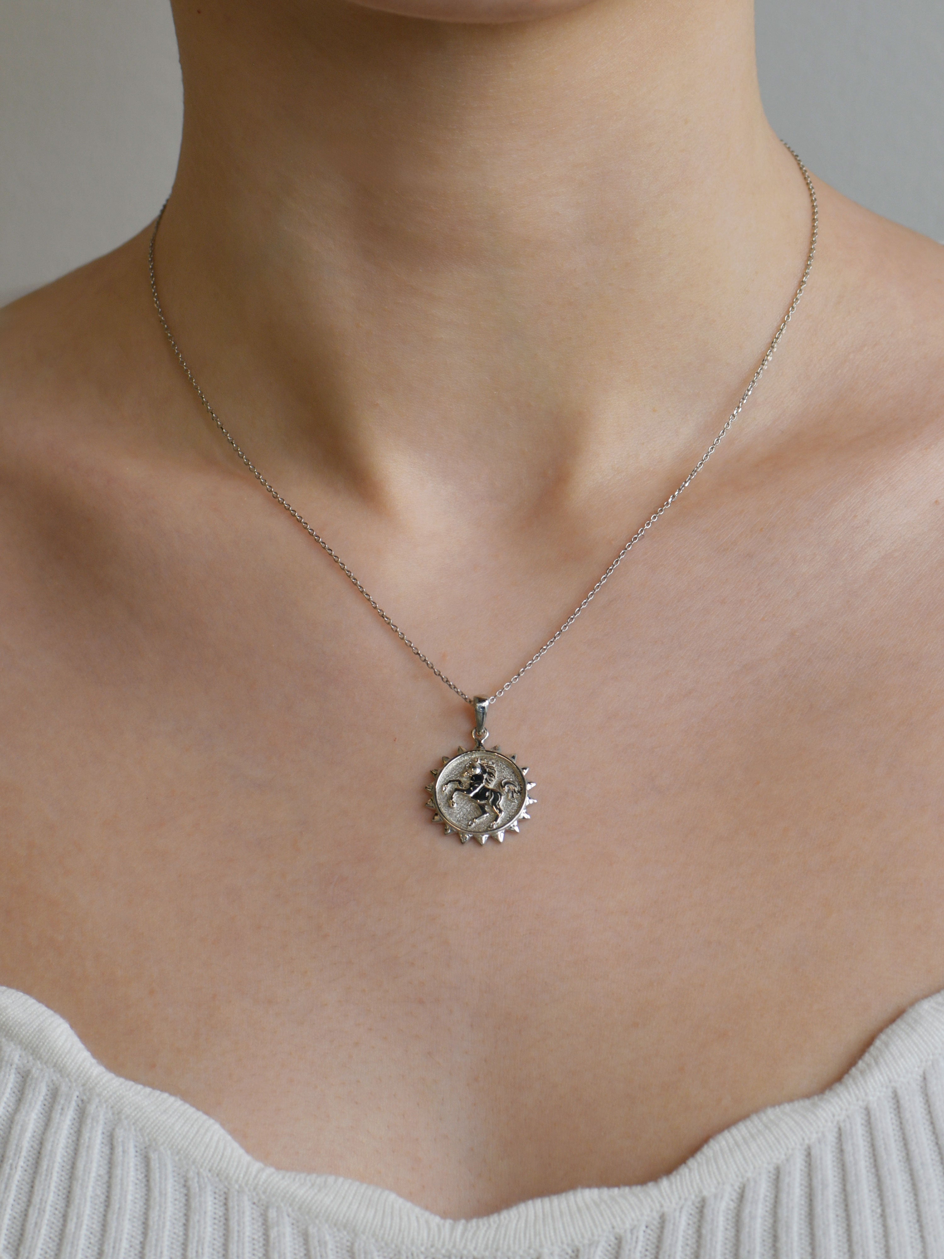 Aztec Year of The Horse Medallion