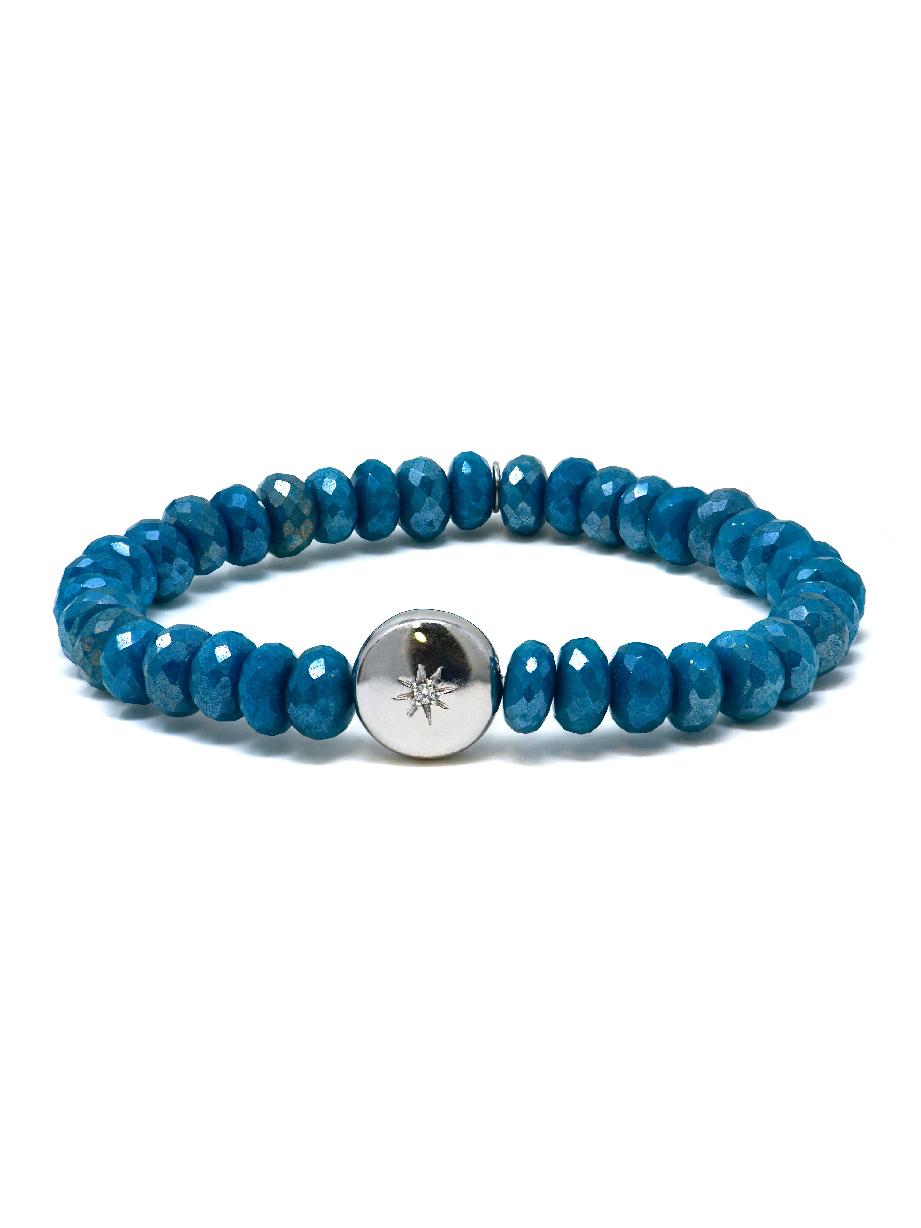 Bracelet Bohème Pierre de Lune Mystique Bleue