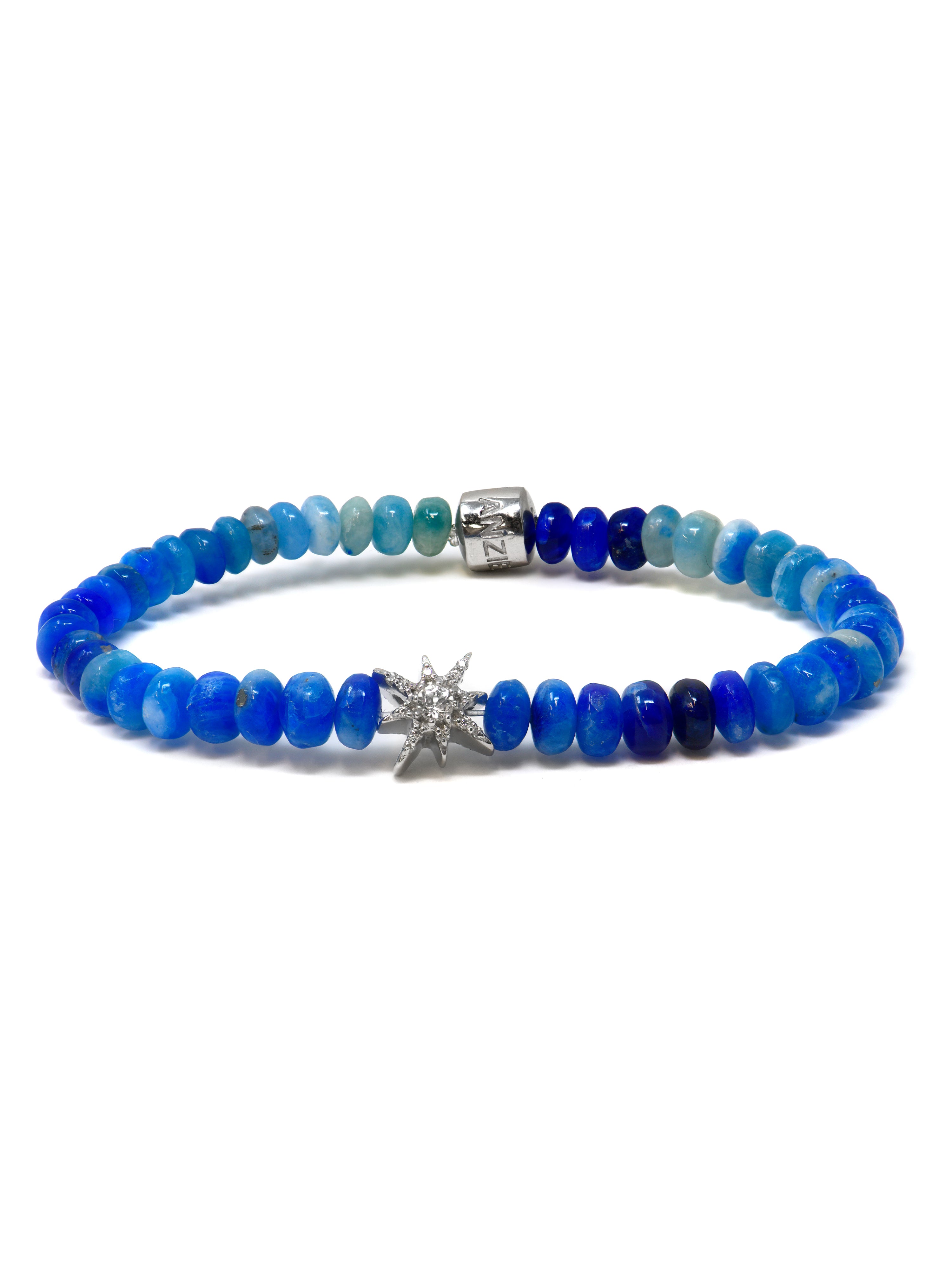 Bracelet Bohème Rondelles d'Afghanite Ombrées