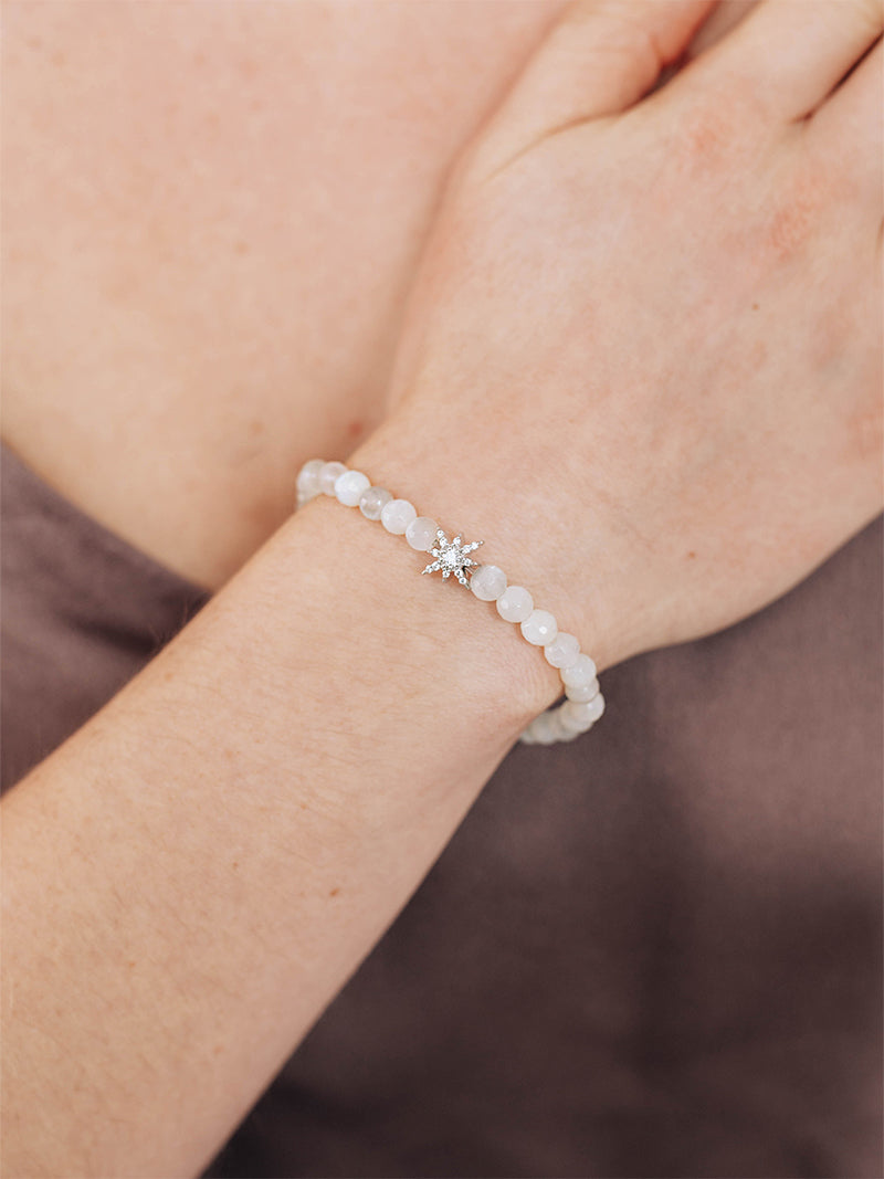 Bracelet Bohème Pierre de Lune Facette
