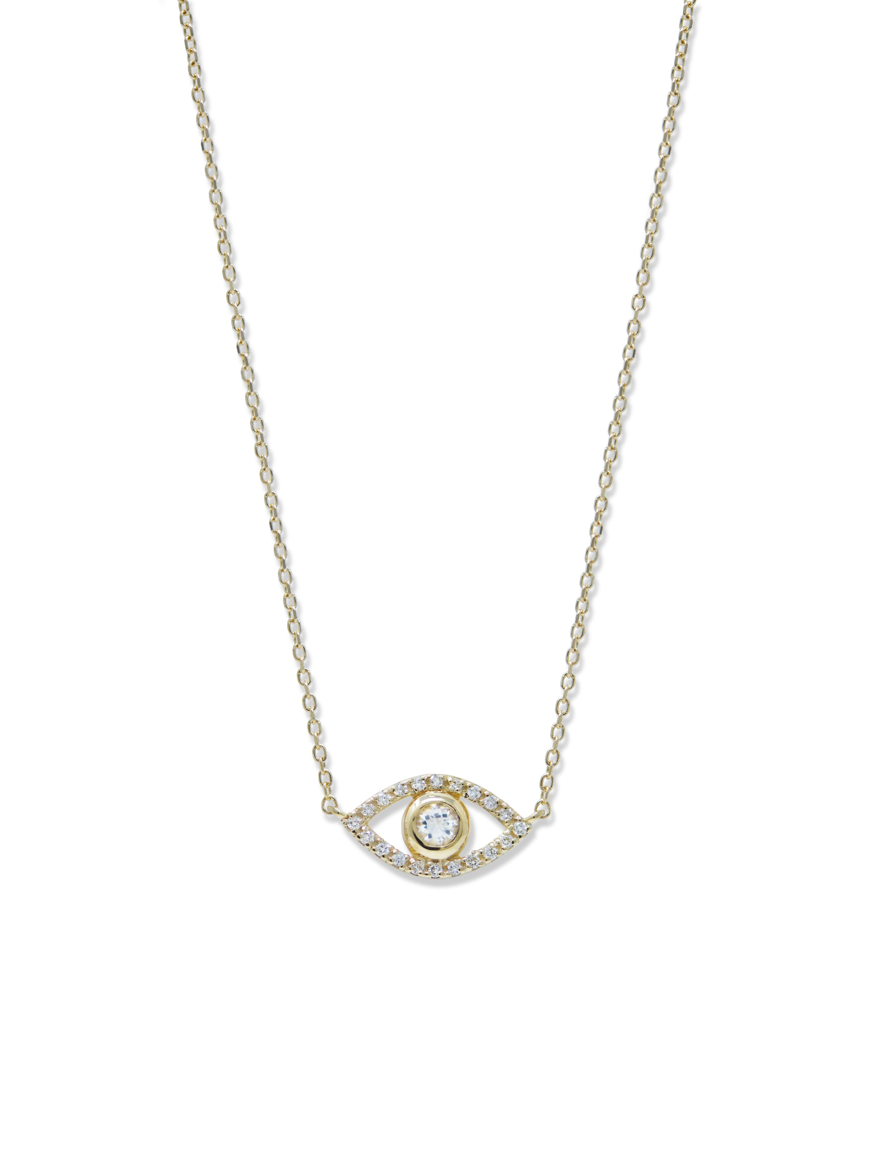 Classique Pavé Evil Eye Necklace