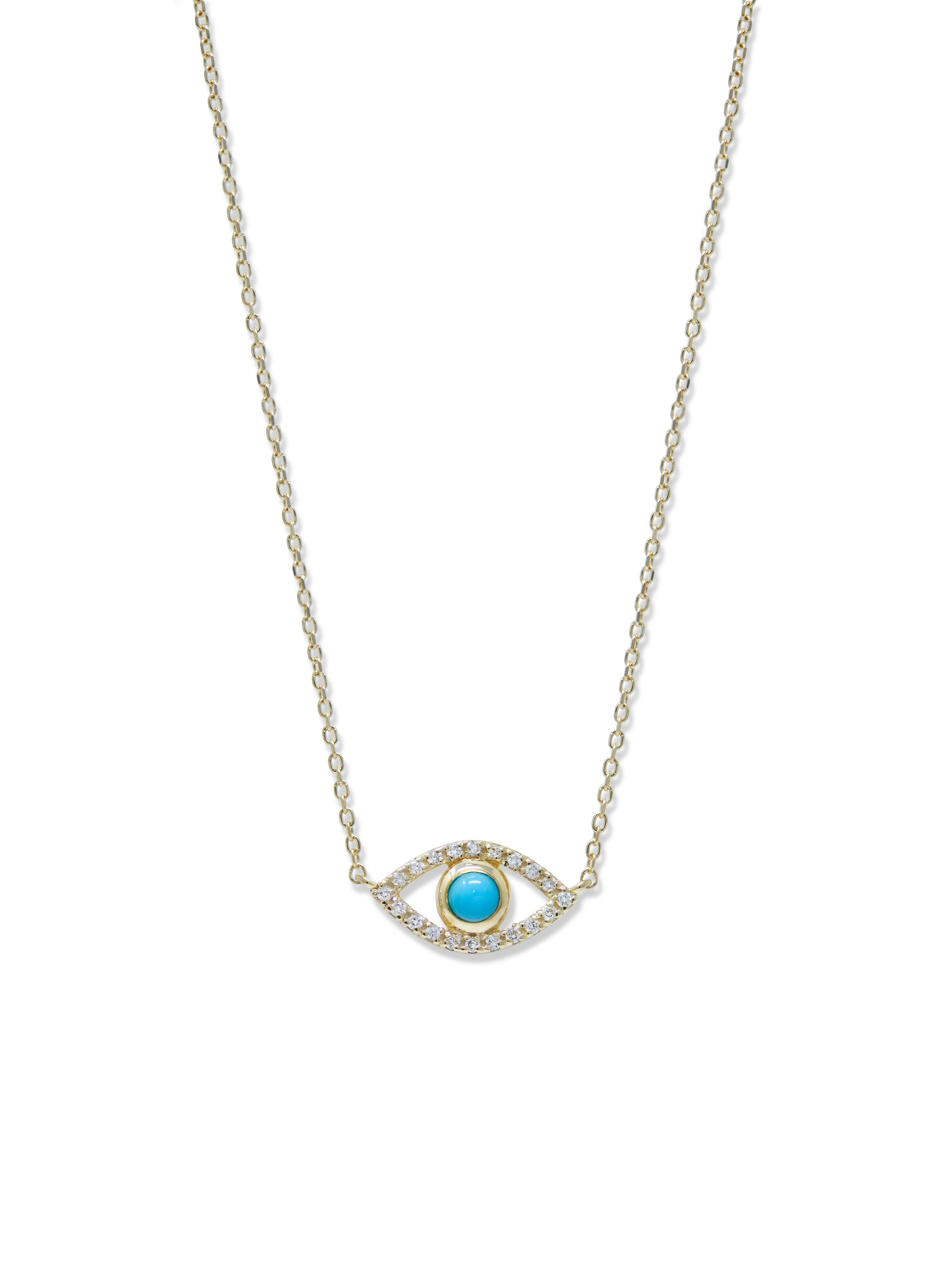 Classique Pavé Evil Eye Necklace