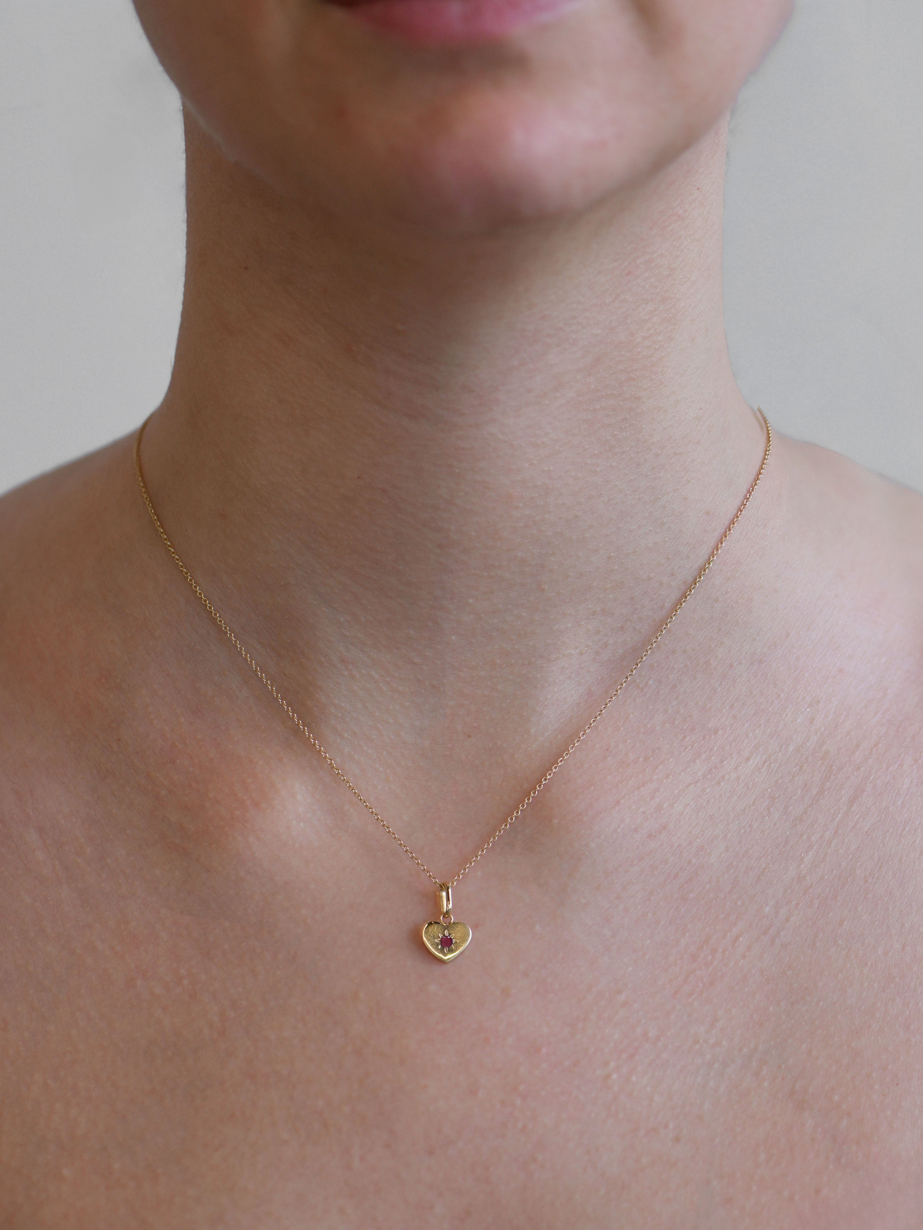 Jac + Jo Pendentif Icône Étoile Cœur Vintage