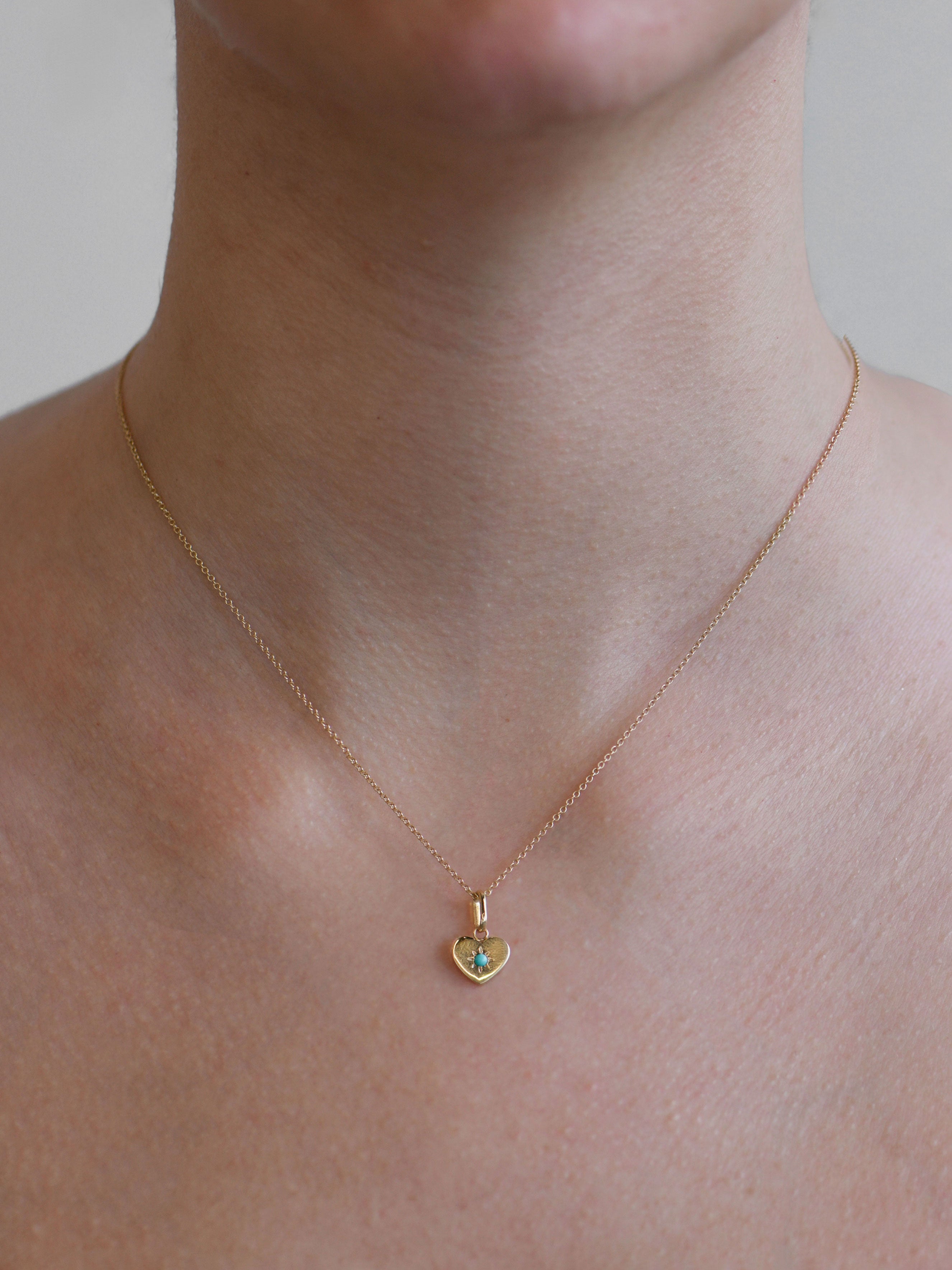 Jac+Jo Valerie Turquoise Heart Charm