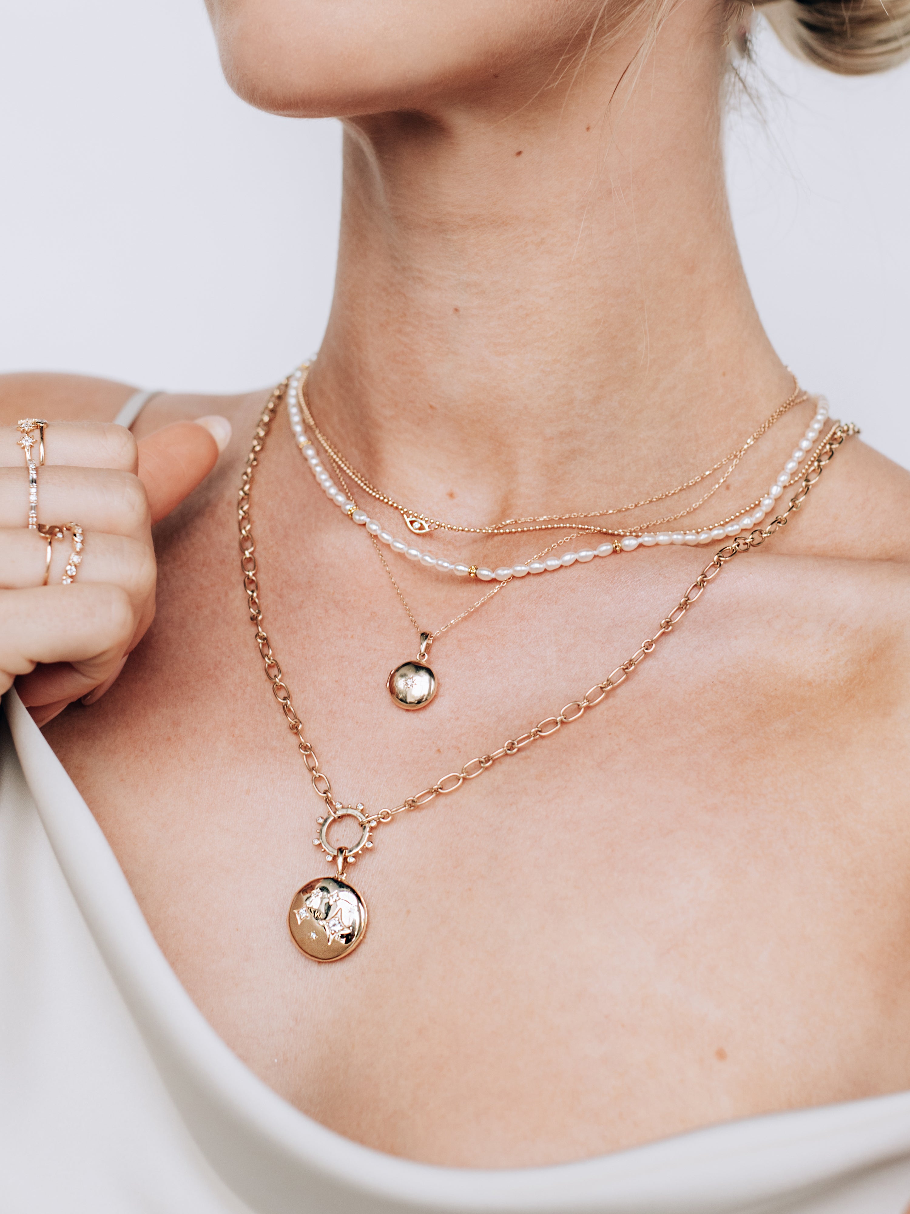 Jac+Jo Gothic Diamond Constellation Locket