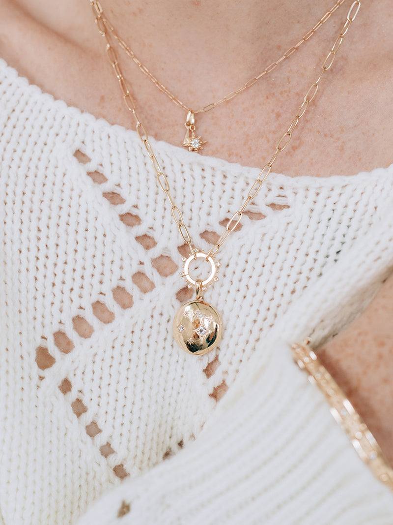 Jac+Jo Gothic Diamond Constellation Locket