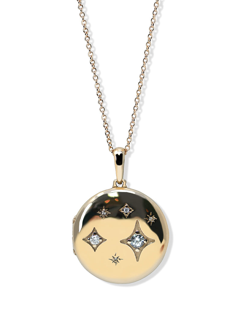 Jac+Jo Gothic Diamond Constellation Locket