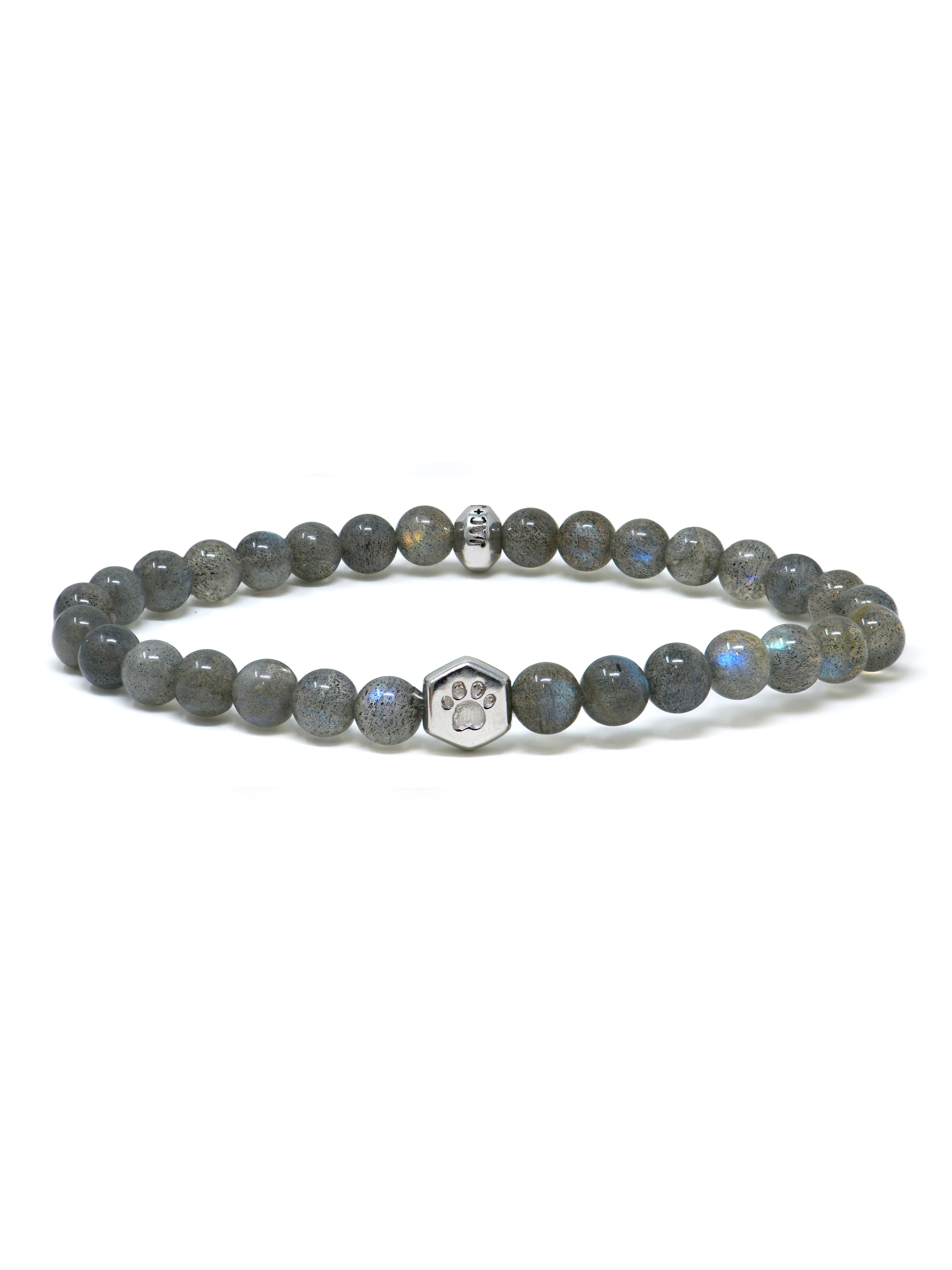 Bracelet Bohème Labradorite Bleue Breloque de Patte