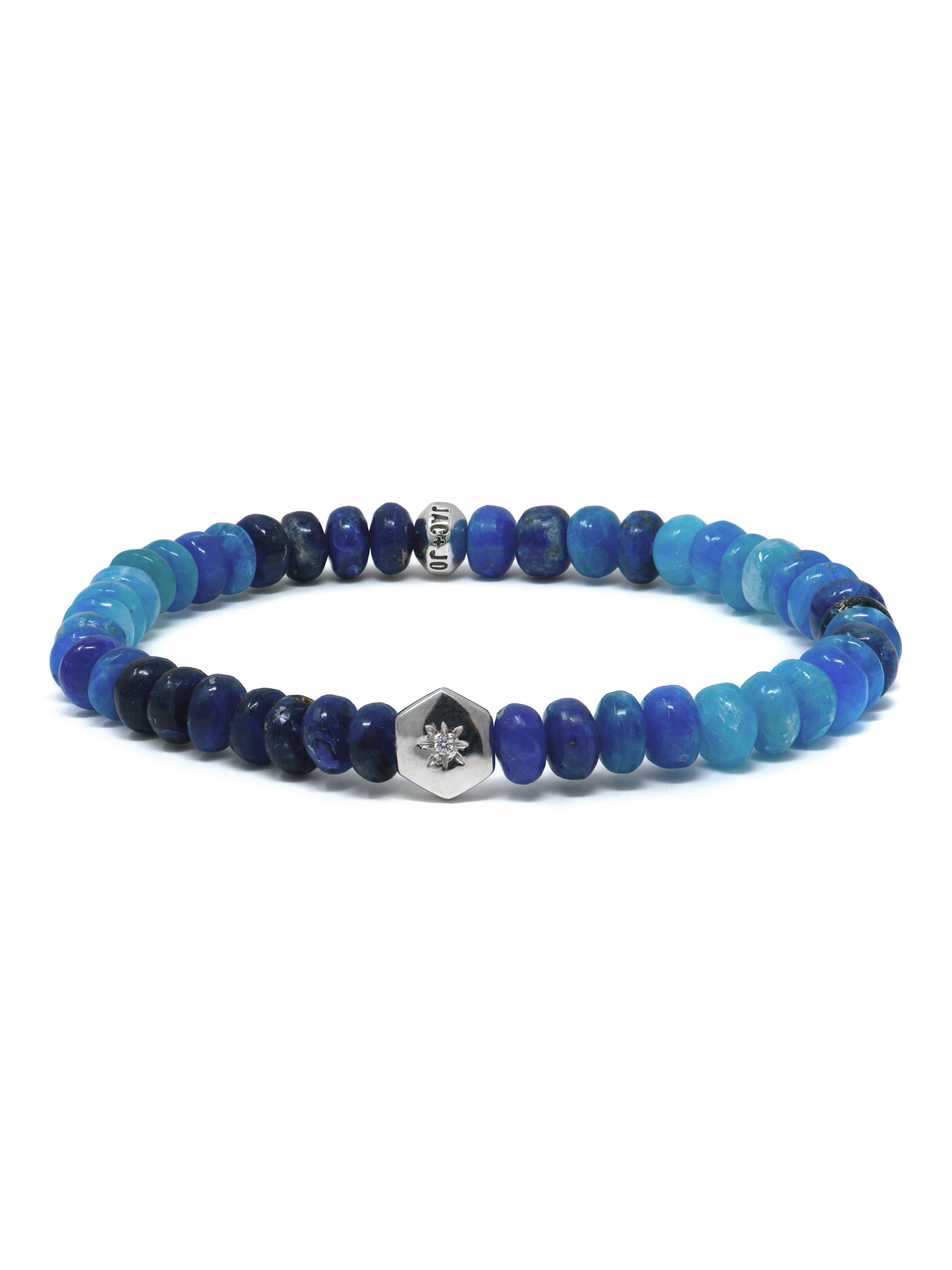 Jac+Jo Ombré Afghanite Rondelle Bracelet