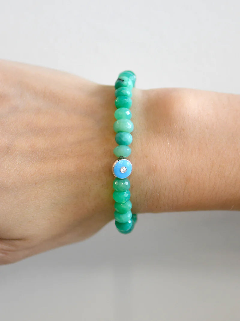 Jac + Jo Soul Chrysoprase Rondelle Bracelet
