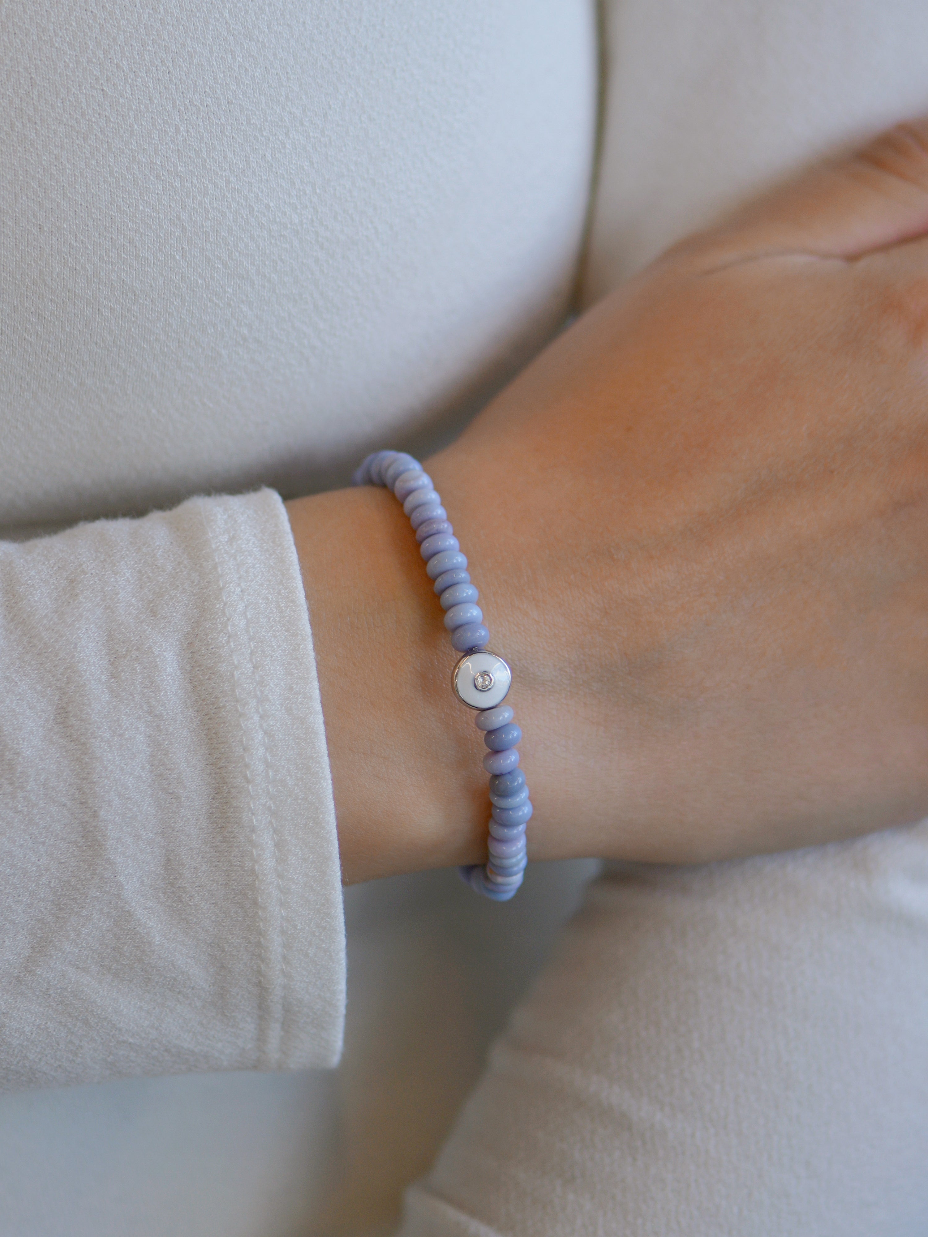 Jac+Jo Soul Lavender Opal Enamel Bracelet