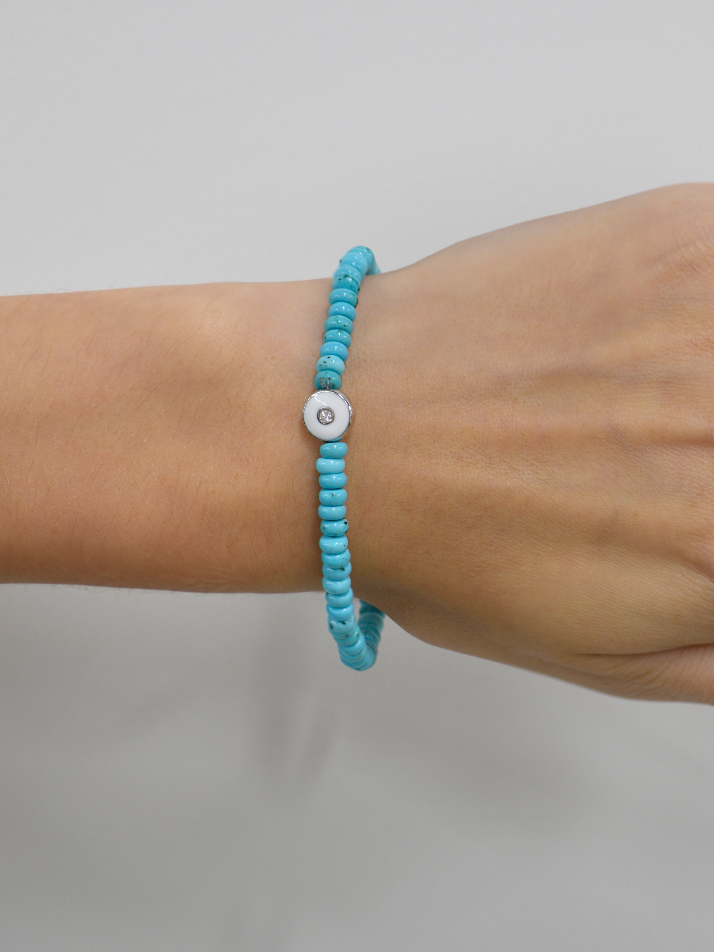 Jac+Jo Soul Turquoise Rondelle Enamel Bracelet