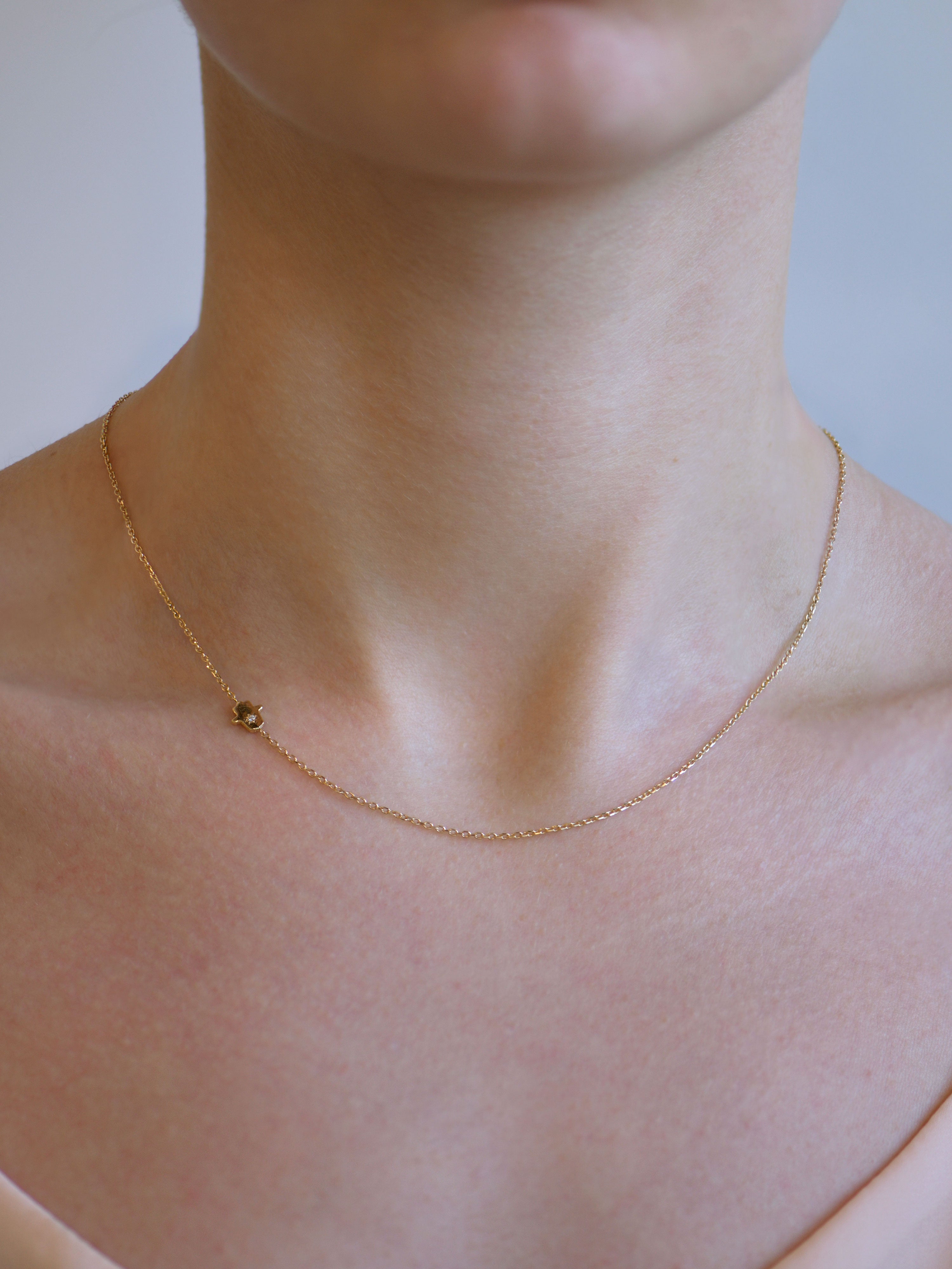 Jac+Jo Icon Diamond Hamsa Necklace