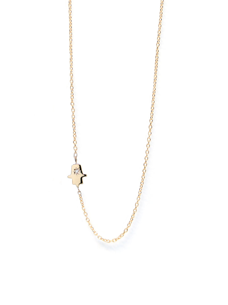 Jac+Jo Icon Diamond Hamsa Necklace
