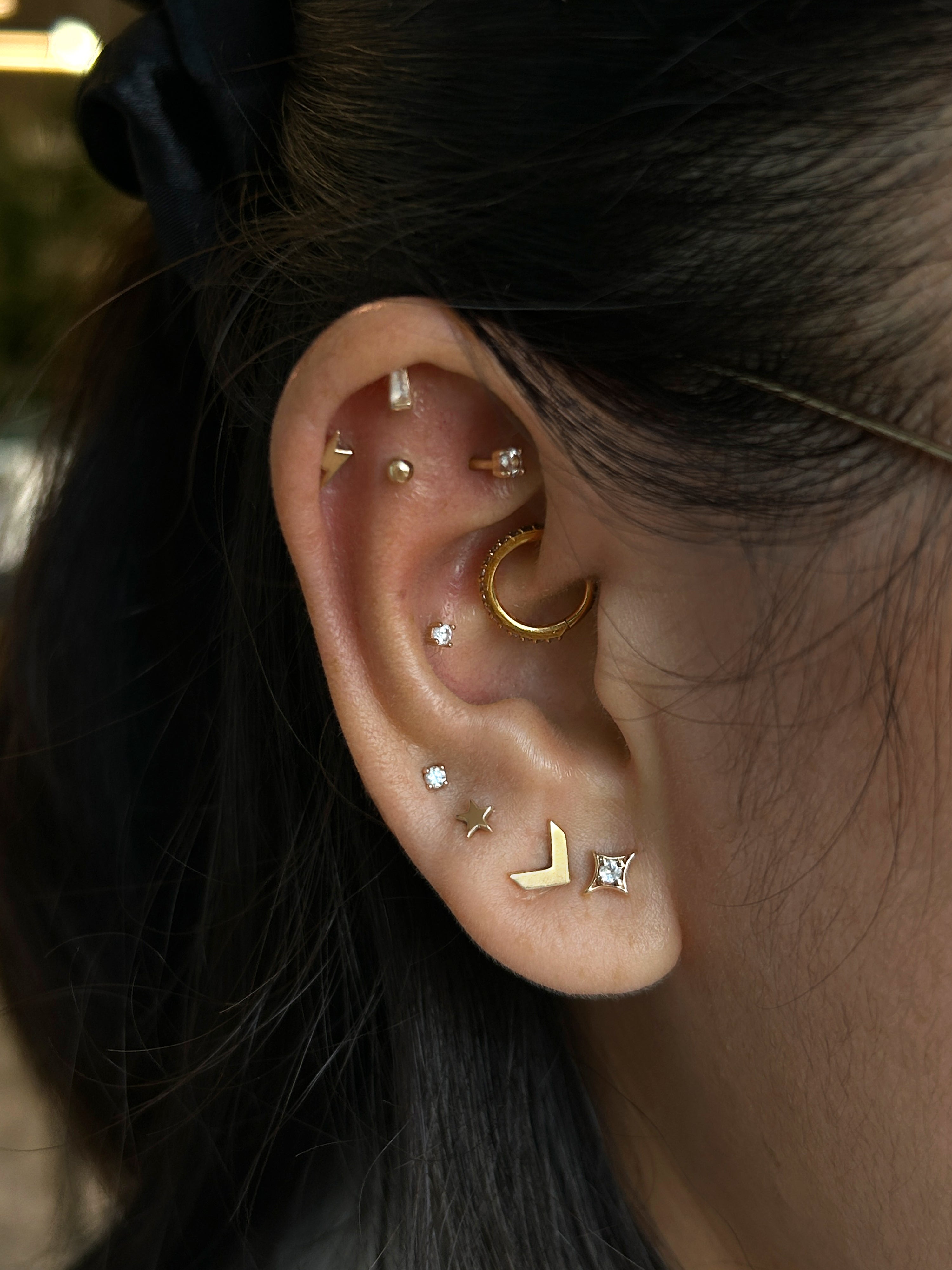 Jac+Jo Mini Gothic Diamond Single Stud